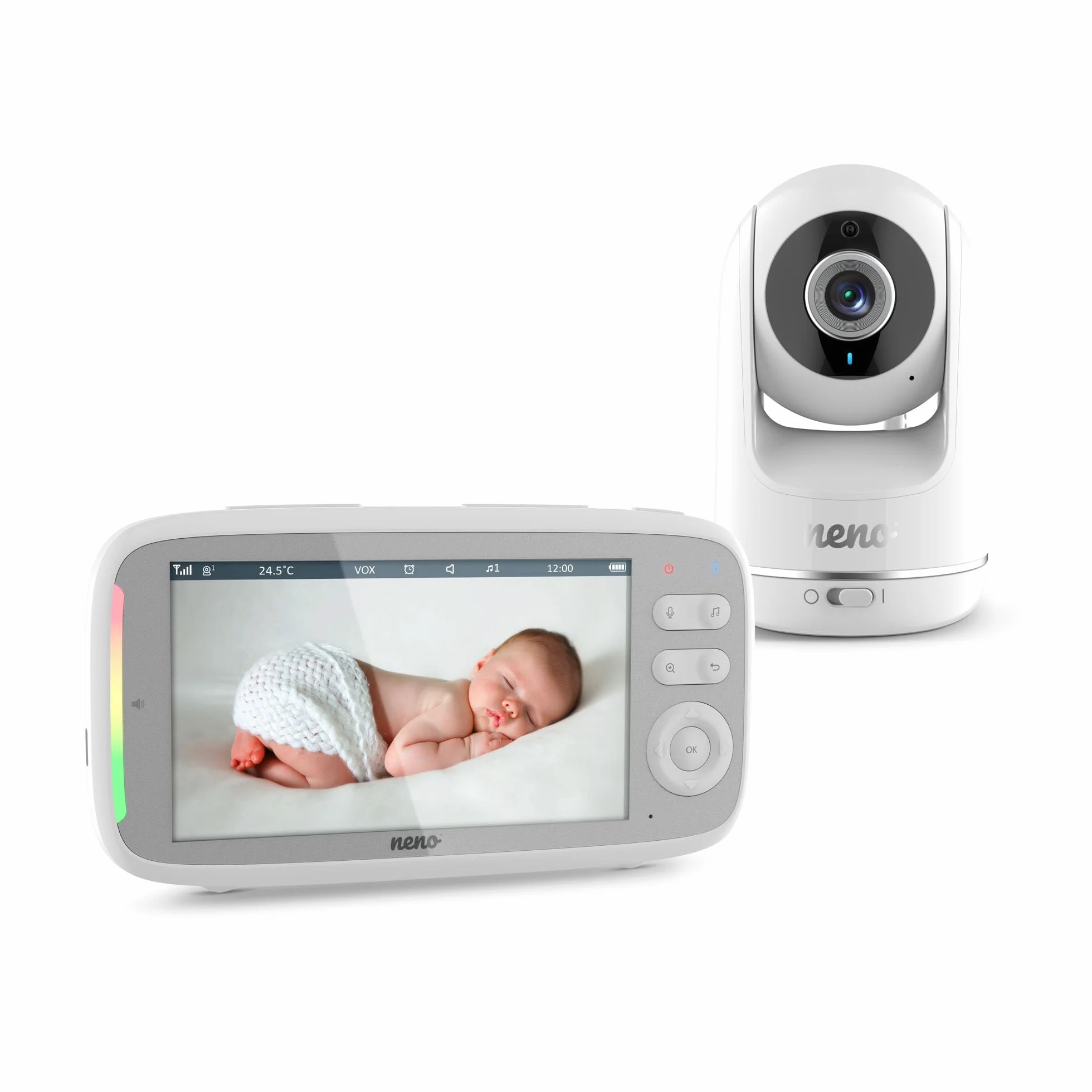 NENO Vista WiFi Baby Monitor Full HD 5" LCD Zasięg 50 m Noktowizor