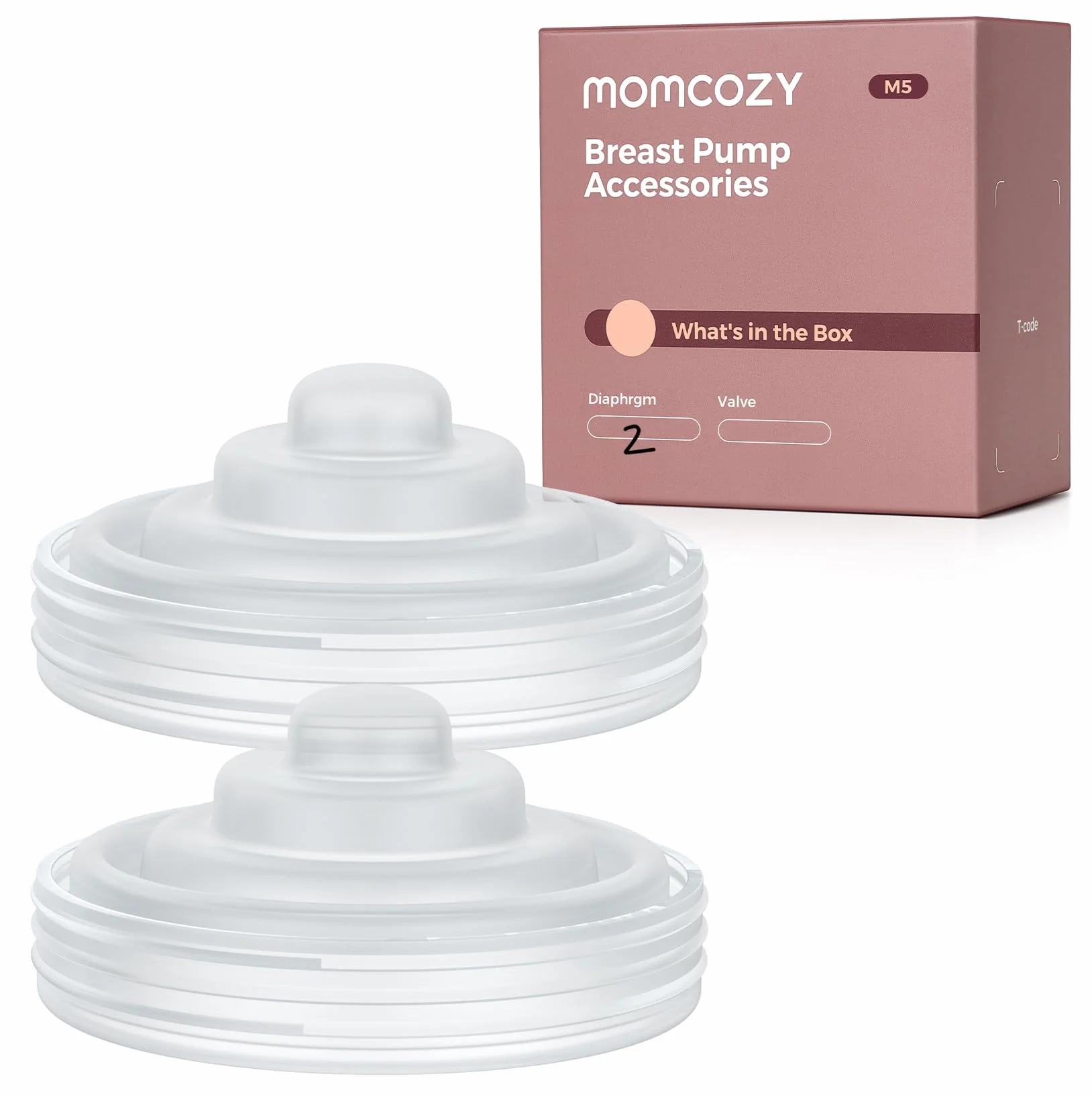 Momcozy Membrana silikonowa, 2 sztuki, akcesoria do laktatora M5