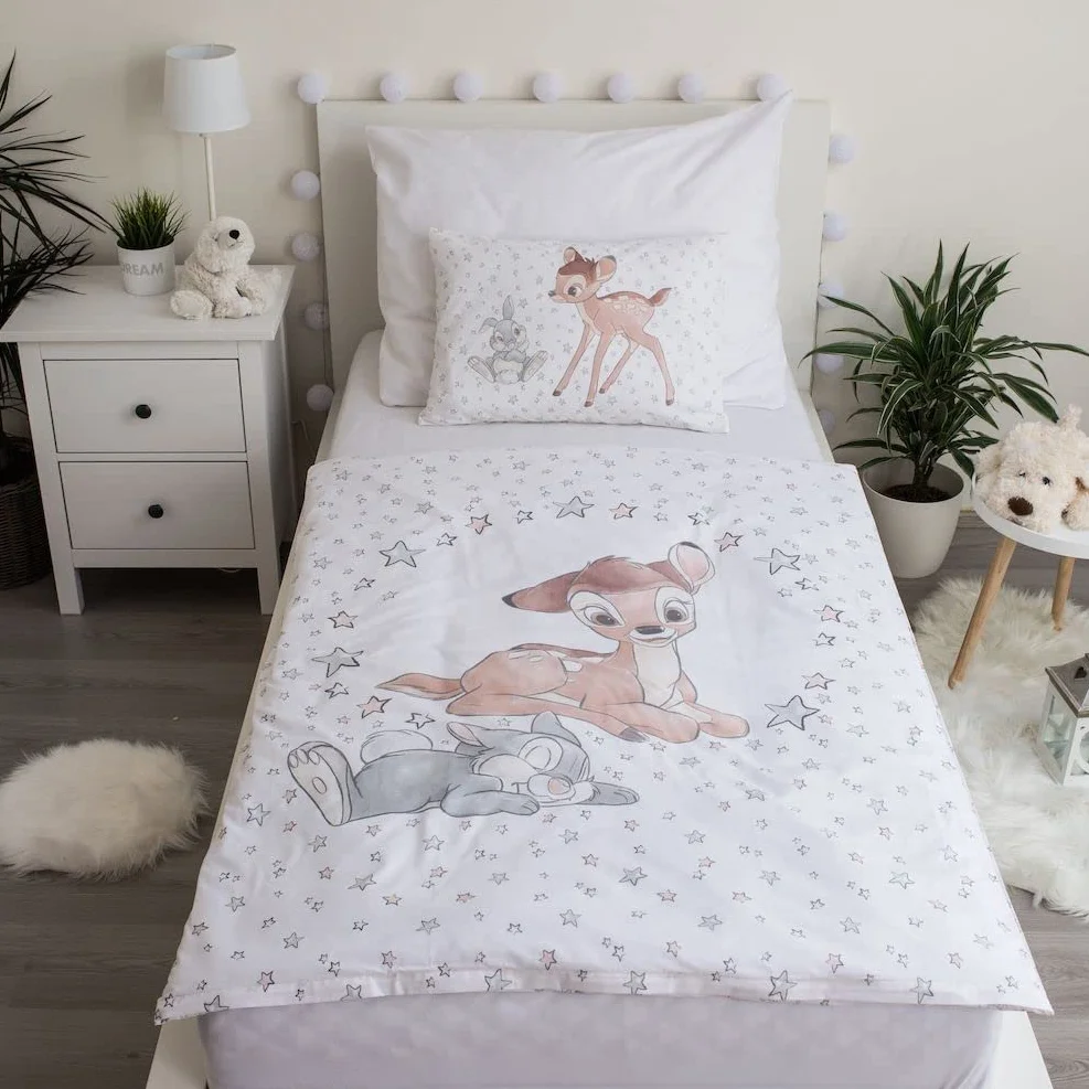 Pościel dla niemowląt Bami Stars, Disney, poszwa na kołdrę 2 szt. 100x135 cm + poszewka na poduszkę 40x60 cm, 100% bawełna