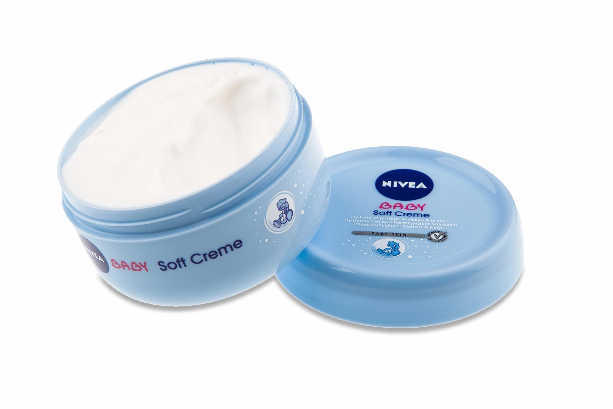 NIVEA BABY Soft Care krem nawilżający Para Bebés z caléndula que nutre y protege podczas 24 godzin, 200 ml