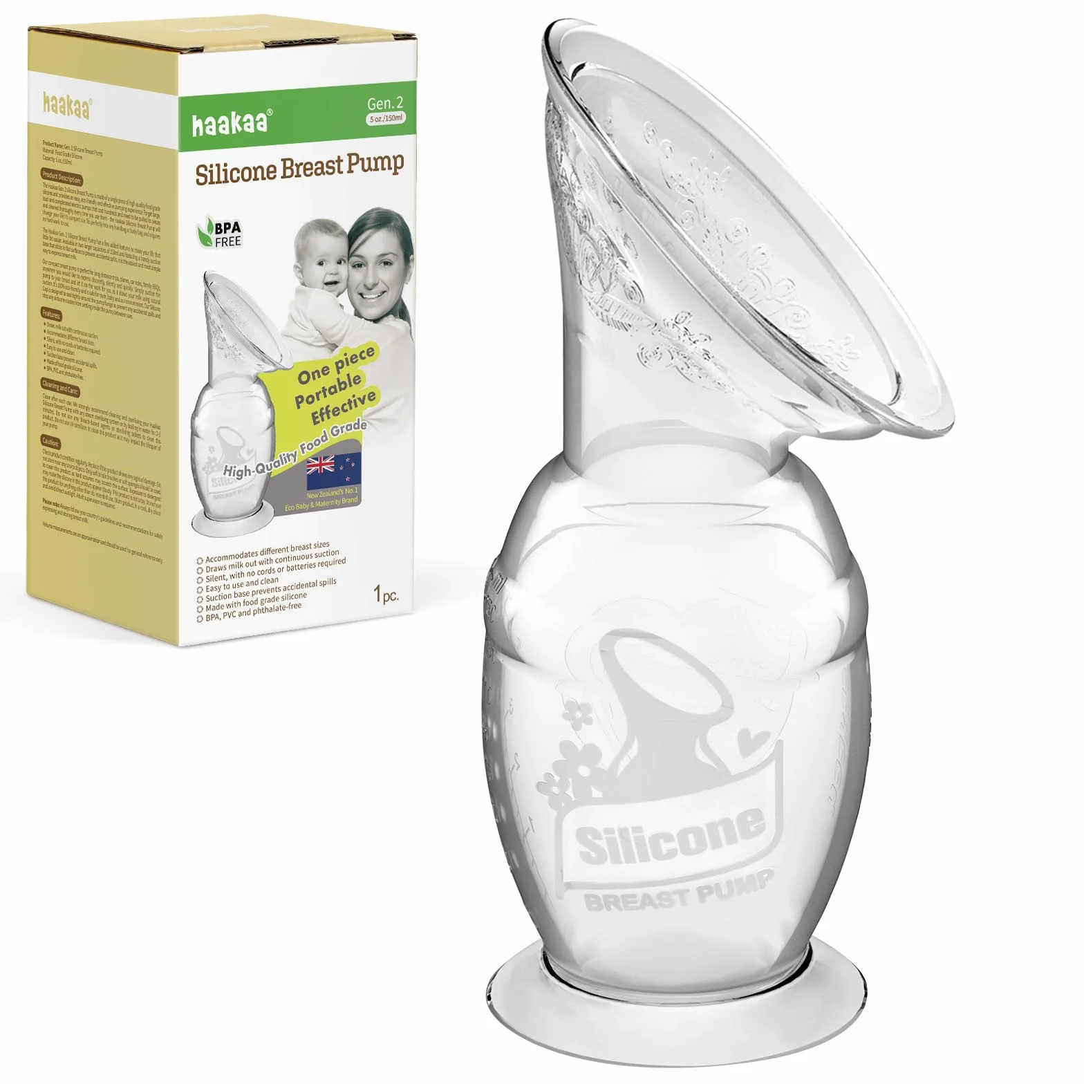 Haakaa Ręczny laktator z przyssawką 150 ml