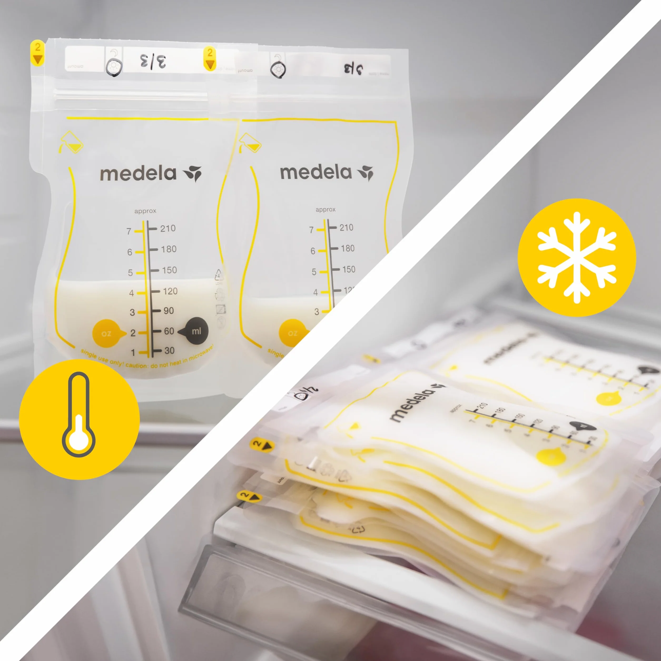 Medela Easy Pour Worki do przechowywania mleka matki, 100 szt., 210 ml, jednorazowe, szczelne, z ochroną mleka, niezbędne do karmienia piersią