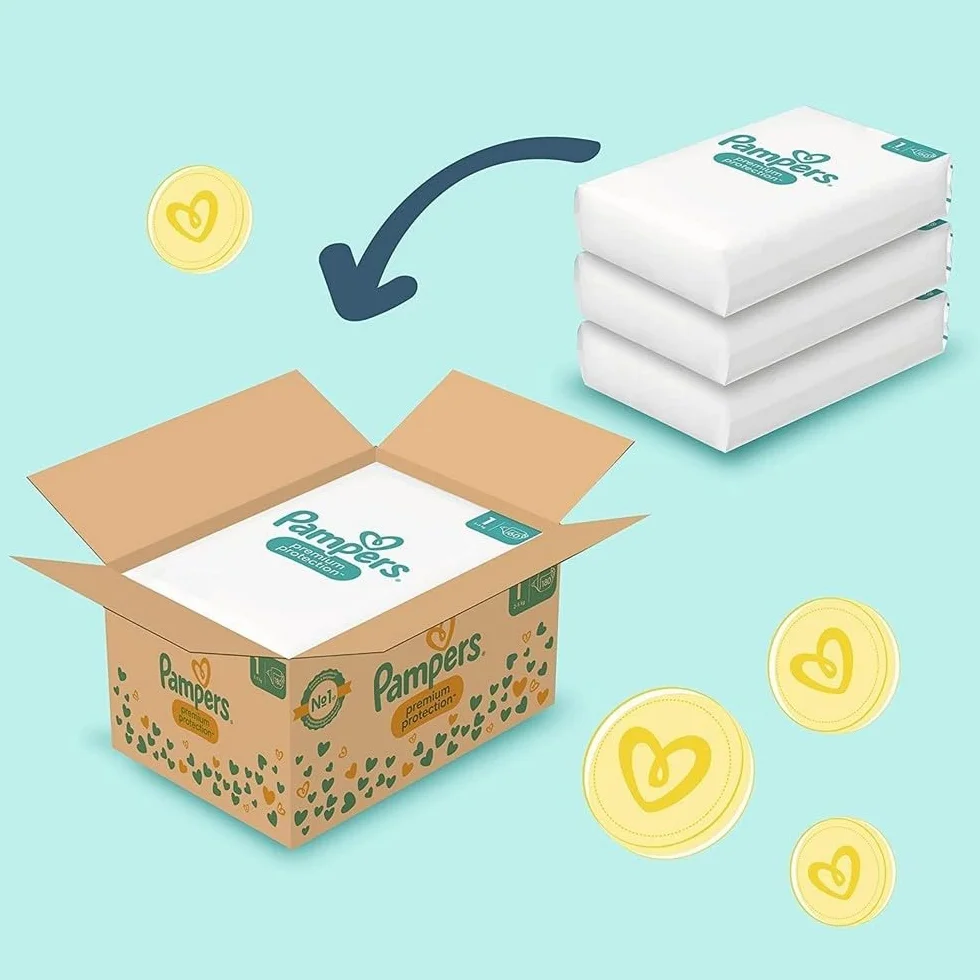 Pampers Premium Protection Pieluszki, Rozmiar 3 (6-10 kg)