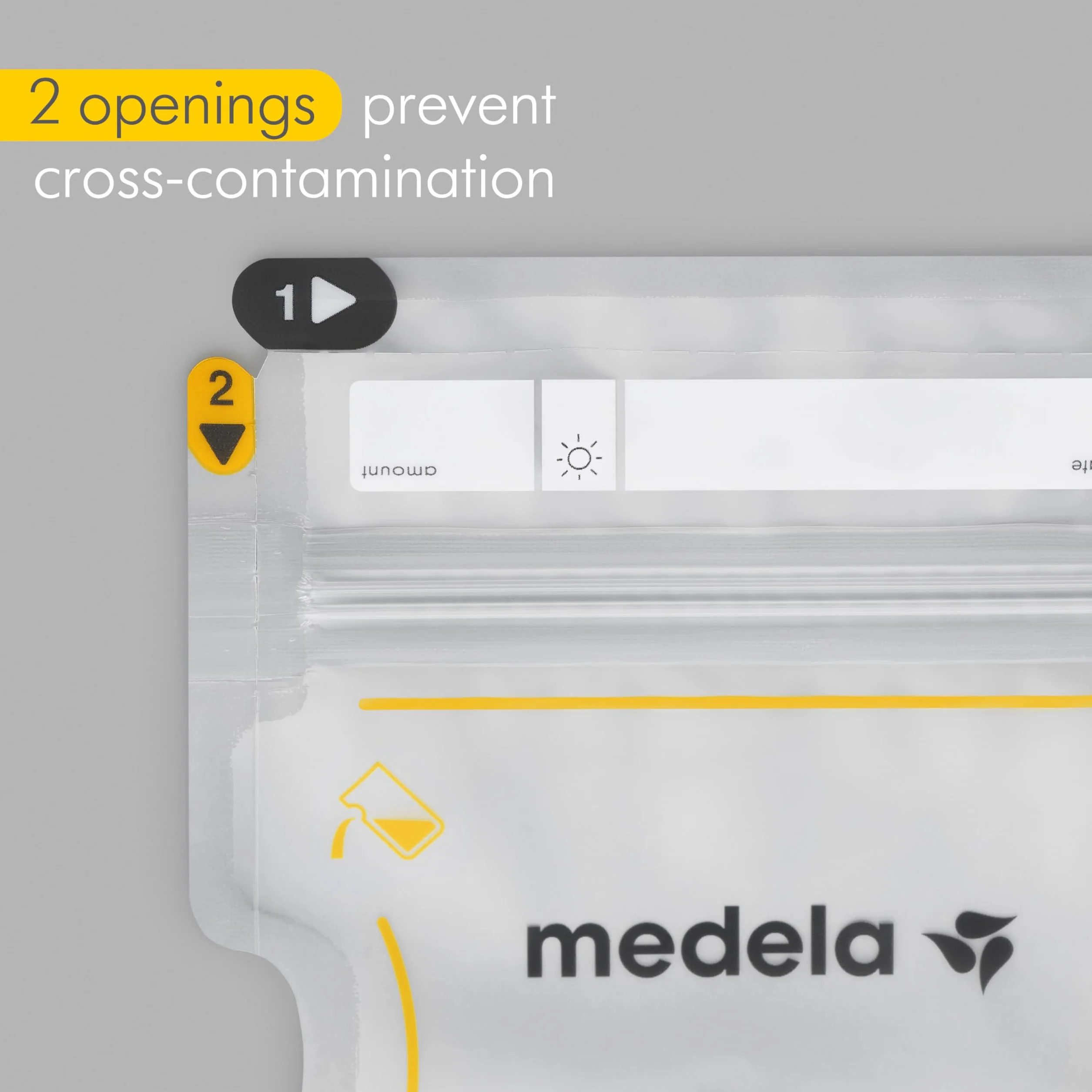 Medela Easy Pour Worki do przechowywania mleka matki, 100 szt., 210 ml, jednorazowe, szczelne, z ochroną mleka, niezbędne do karmienia piersią