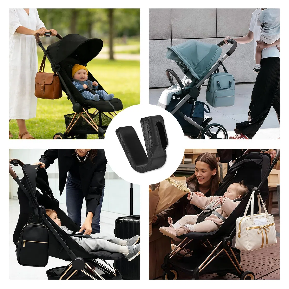 Haczyk do wózka dziecięcego, akcesoria do wózka dziecięcego Cybex, torba do przewijania, torba do wózka dziecięcego, uchwyt do Cybex Priam Beezy Gazelle S Balios S-Line Melio-Line Mios Coya Talos