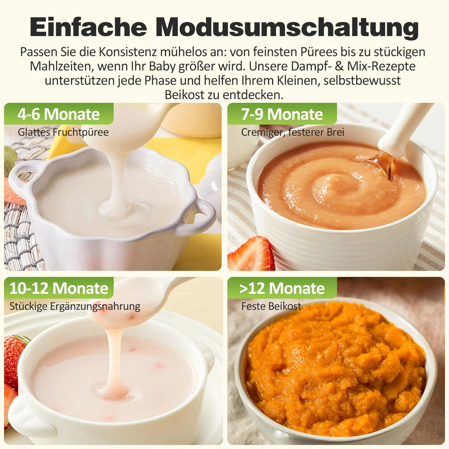 TopStrong Baby Food Maker urządzenie do przygotowywania posiłków dla niemowląt, parowar, miksowanie, rozmrażanie i podgrzewanie, wielofunkcyjny zaparzacz z funkcją samoczyszczenia