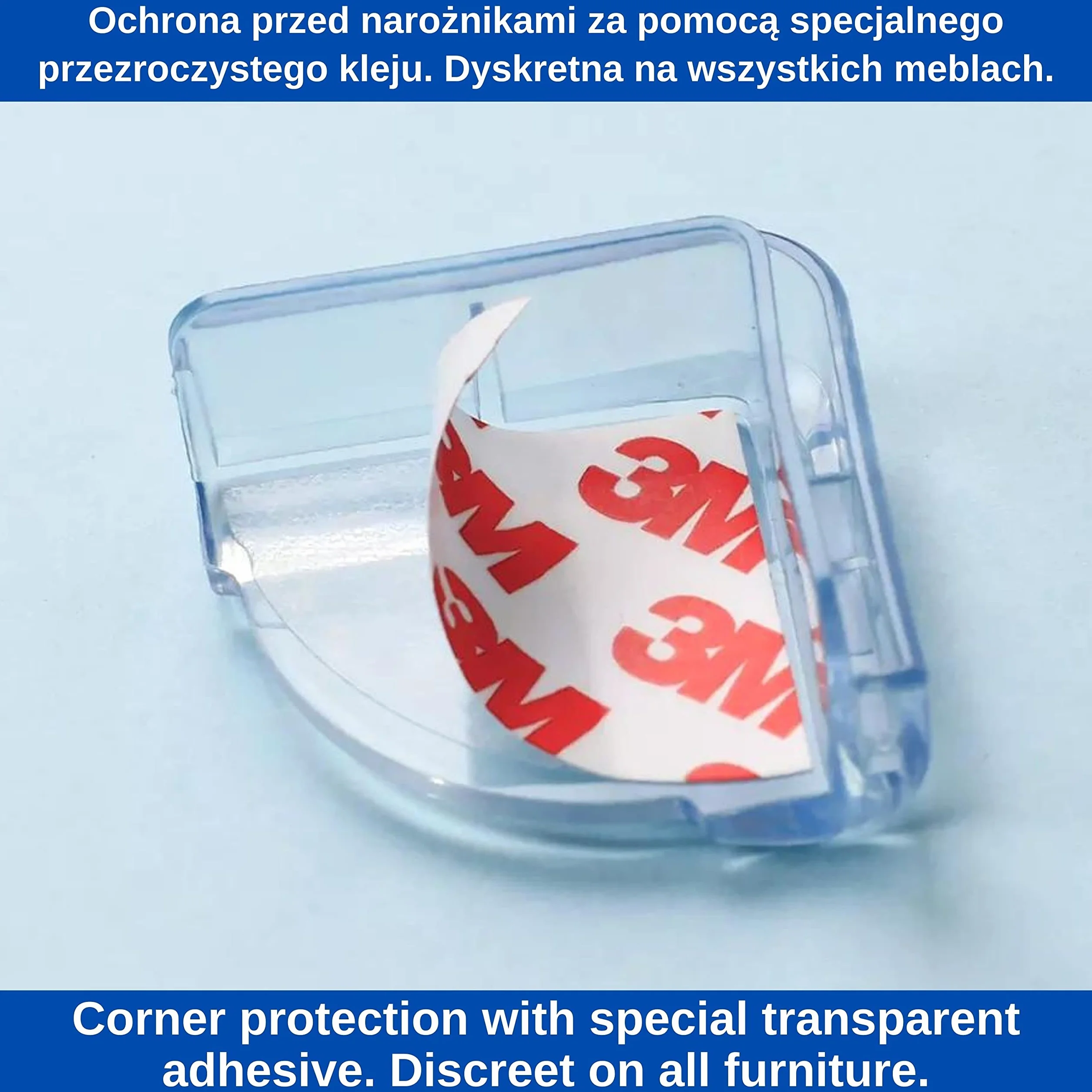 Ochraniacze narożników i krawędzi, 12 szt., wstępnie sklejone, krystalicznie czyste, specjalny klej, do narożników stołu i mebli, ochraniacz narożników dla dzieci, ochraniacz krawędzi dla dzieci