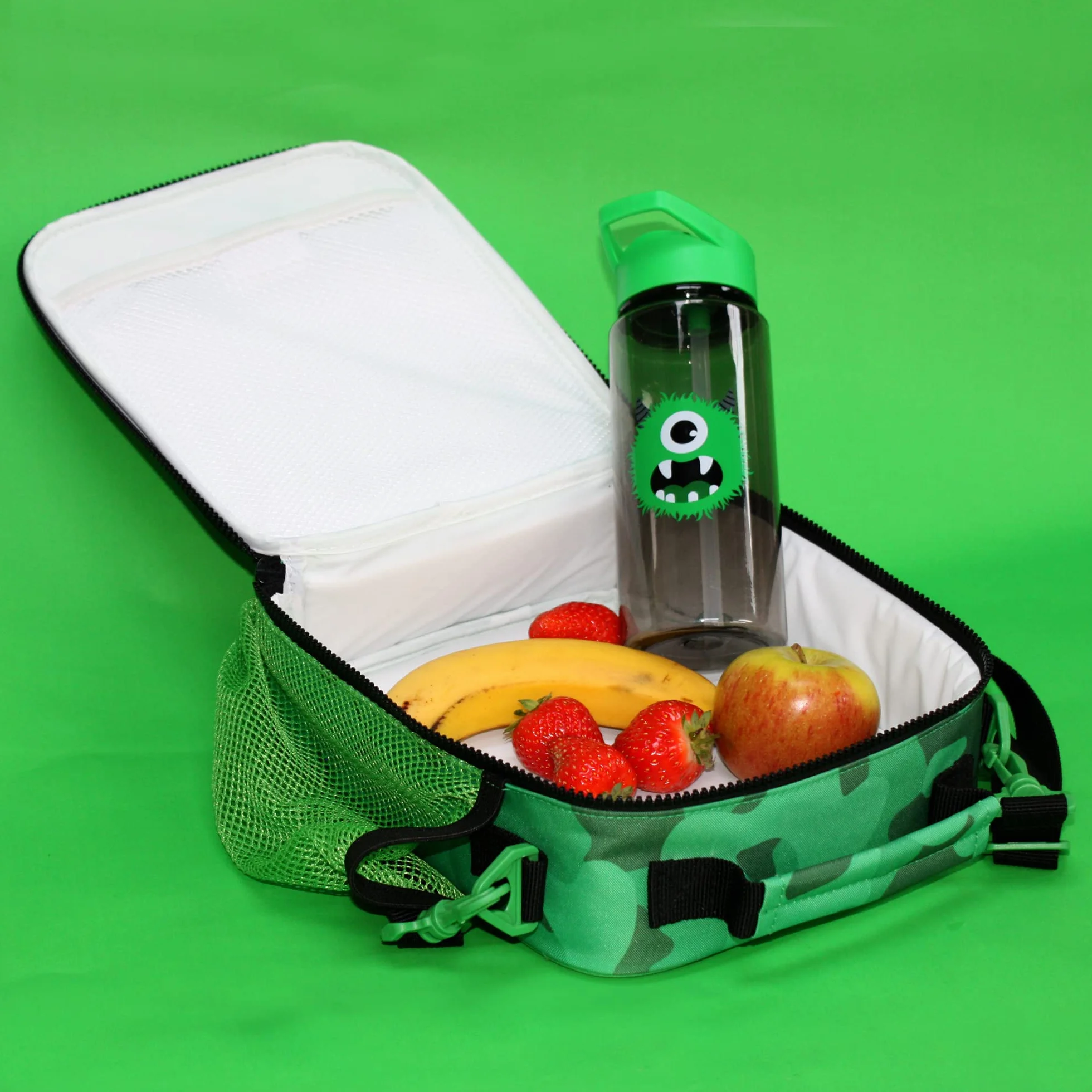 Tinc Green Camo 550 ml szczelna butelka na wodę dla dzieci ze słomką BPA free