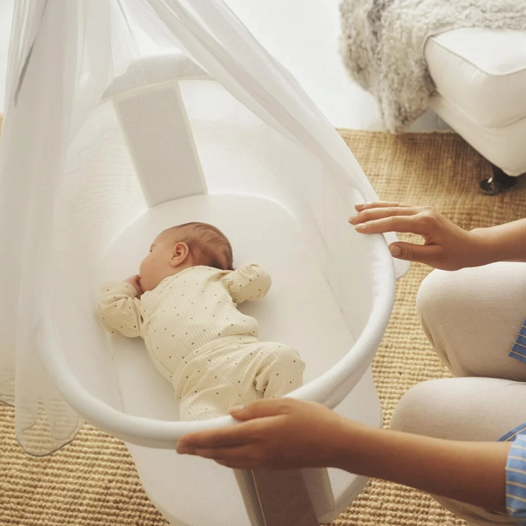 Babybjörn Kołyska Biały Brązowy Do 9 kg