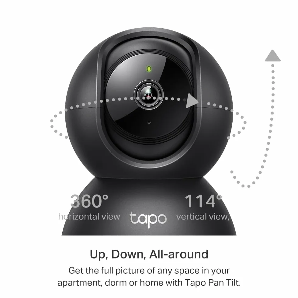 TP-Link Tapo C211 | Obrotowa kamera Wi-Fi 3MP do monitoringu domowego | Detekcja ruchu | Tryb nocny | Dwukierunkowe audio | Obsługa microSD do 512 GB | Kompatybilna z Alexa i Google Home