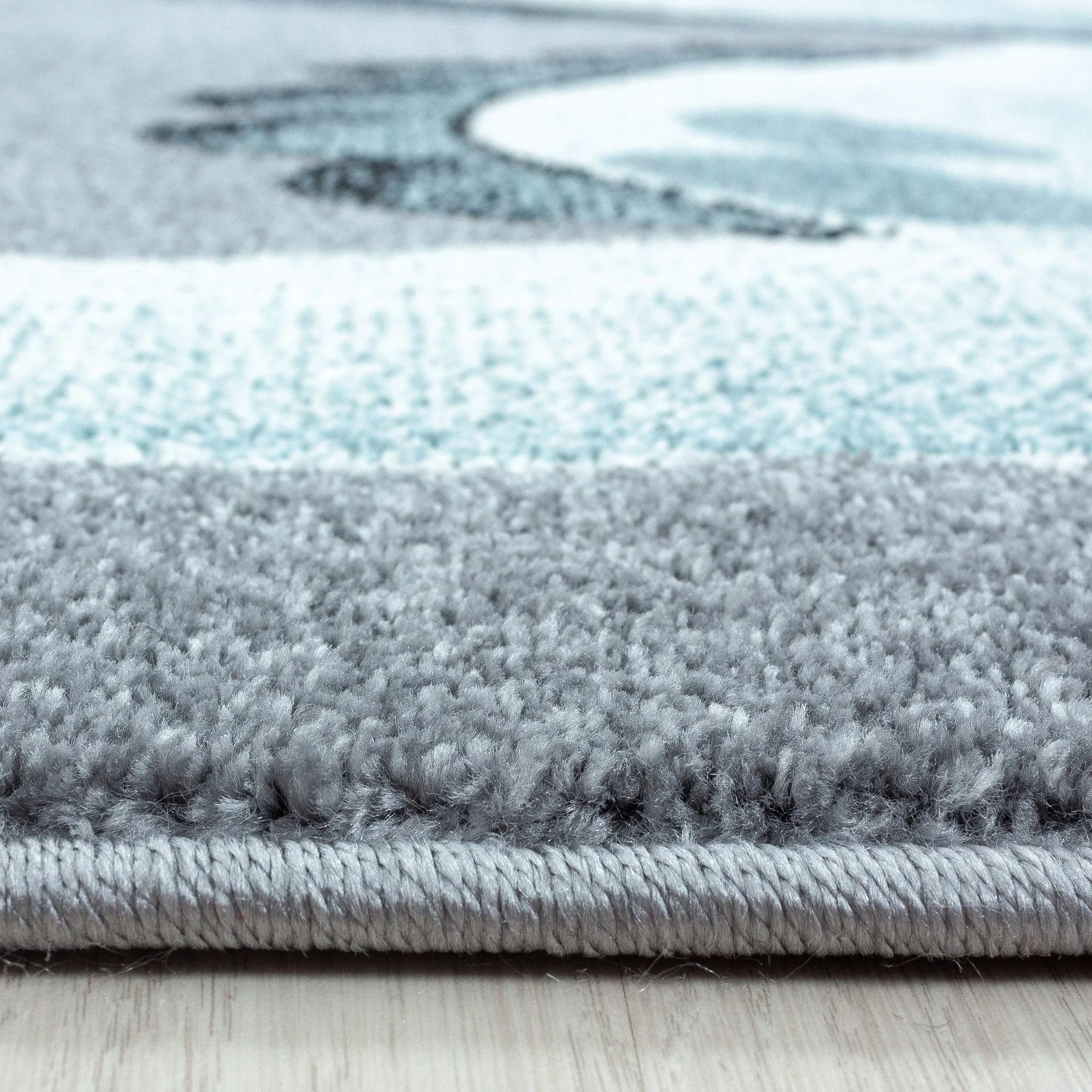Carpetsale24, Dywan dziecięcy niebieski 160x230 cm z krótkim włosiem, ładny wzór dinozaura, dywan do pokoju dziecięcego dla dziewczynek i chłopców, antyalergiczny - dywan do pokoju niemowlaka
