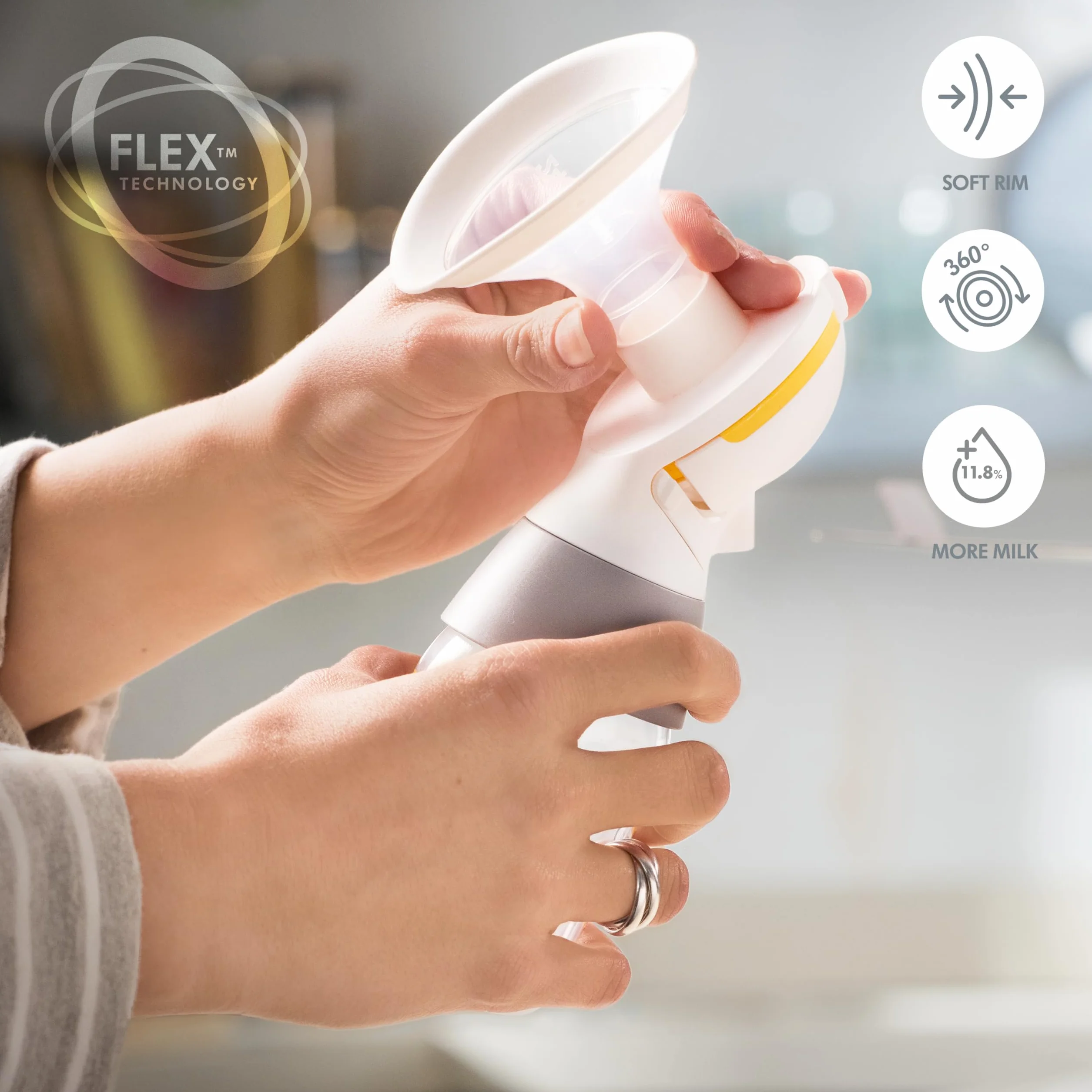 Medela Classic PersonalFit Flex podwójny zestaw pompujący do pomp elektrycznych kompatybilny z Freestyle bez użycia rąk i Swing Maxi
