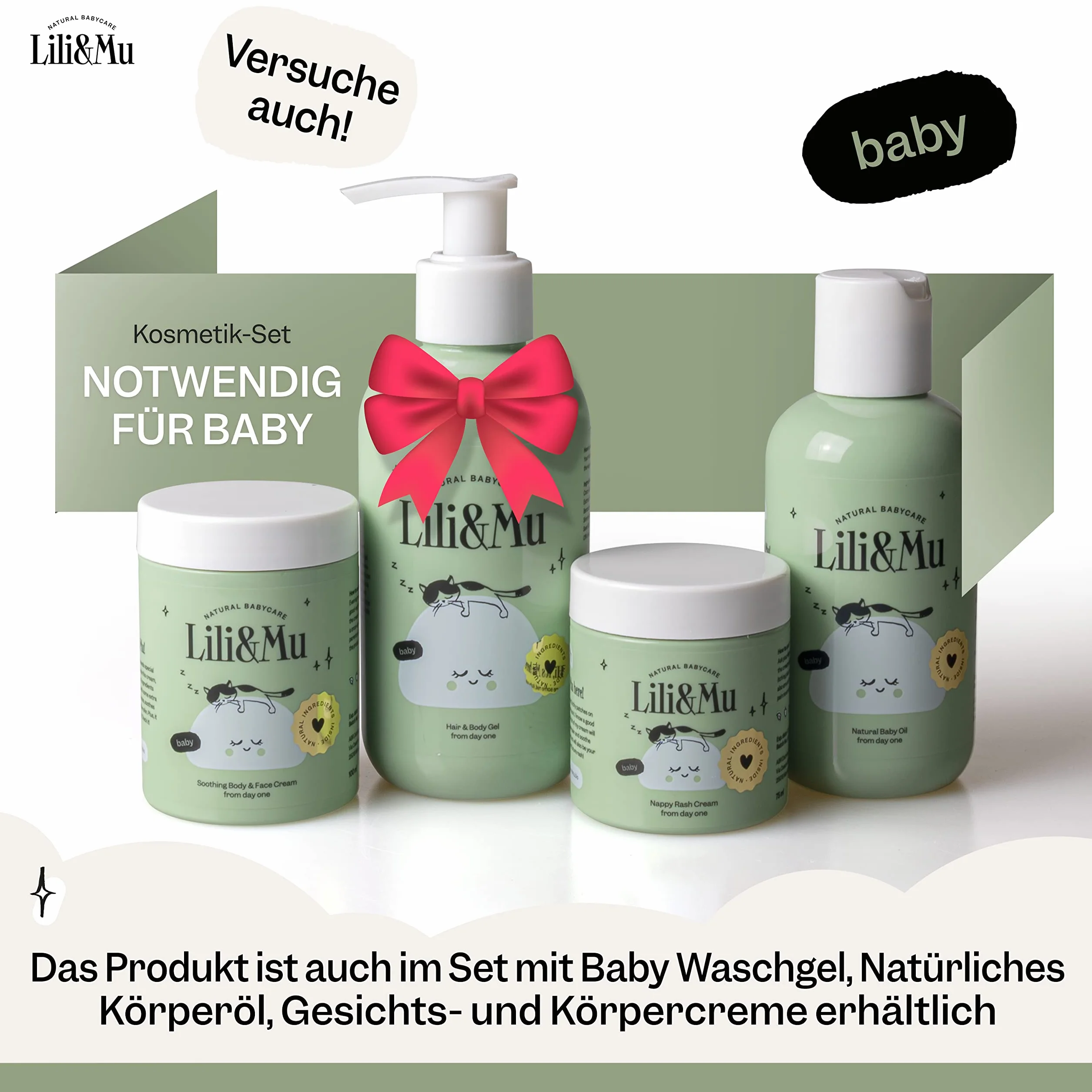 Lili&Mu krem ochronny na rany dla niemowląt | krem z pantenolem i masłem shea | nawilżający i ochronny krem dla niemowląt do skóry wrażliwej | naturalny kosmetyk dla niemowląt | krem 75 ml
