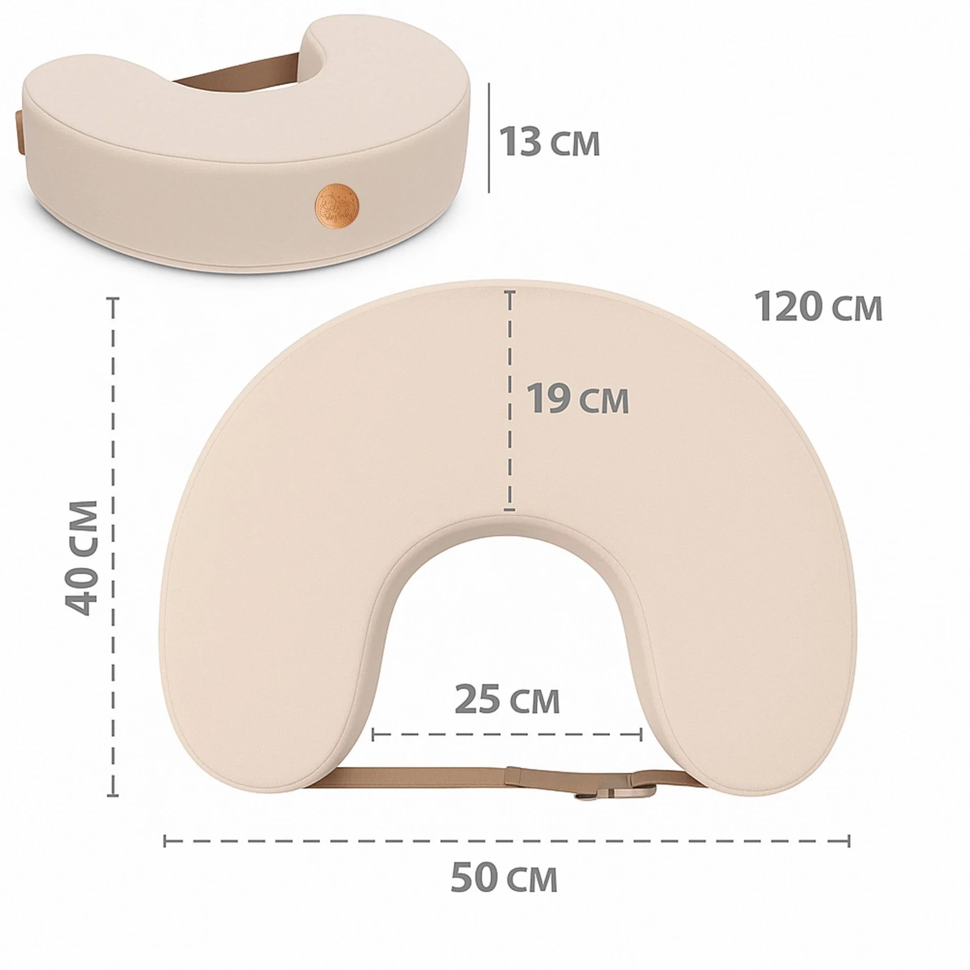 Poduszka do karmienia 120 cm Kompaktowa Nursing Breastfeeding Pillow Sen