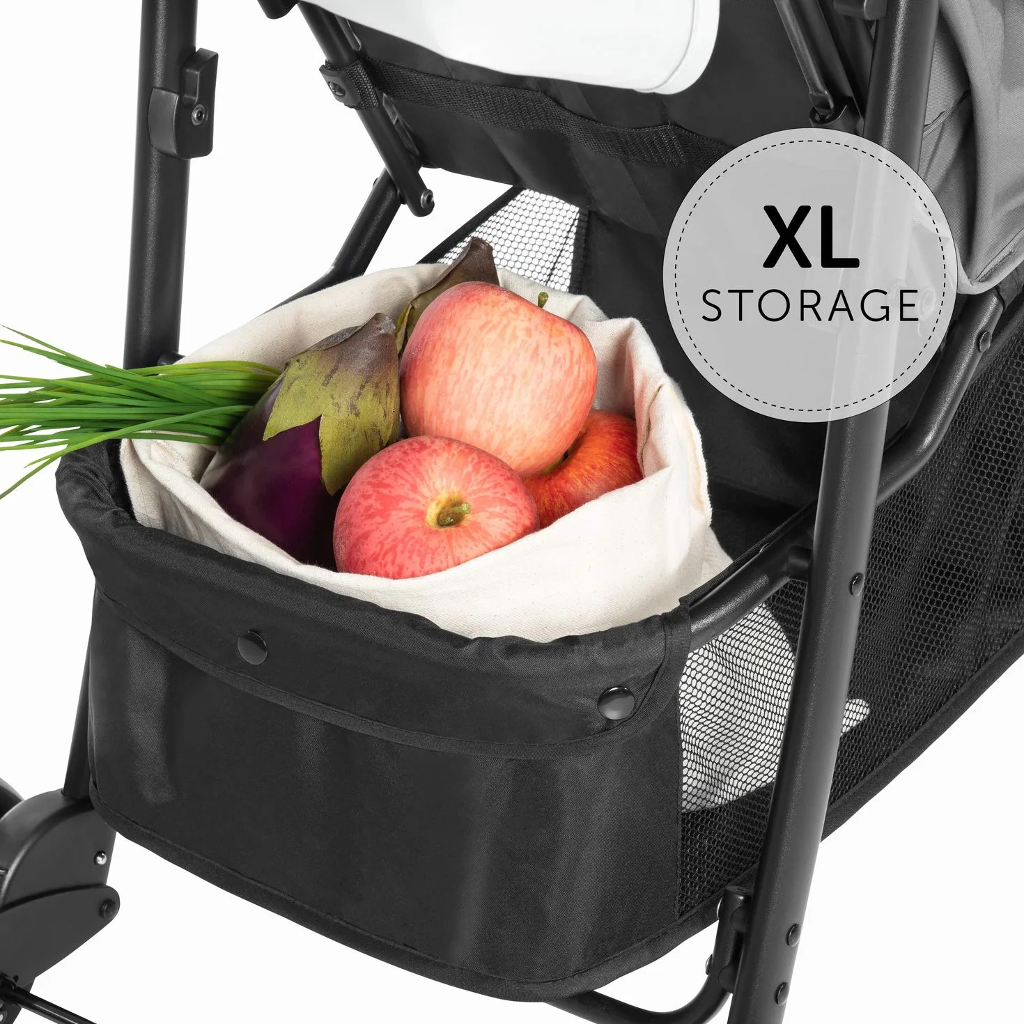 Hauck Shopper Neo II spacerówka do 25 kg z funkcją leżącą od narodzin, składana do minimum, mechanizm jednoręcznego składania, lekka, dwa umocowania do napojów