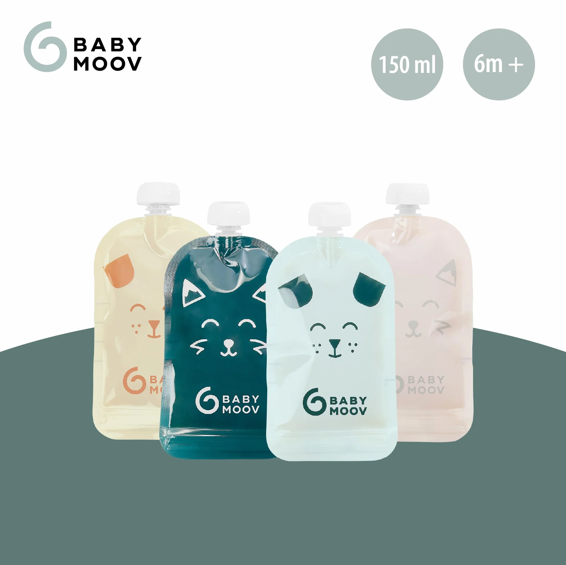 Babymoov ISY Pouches wielorazowe 150ml zestaw 20 szt.
