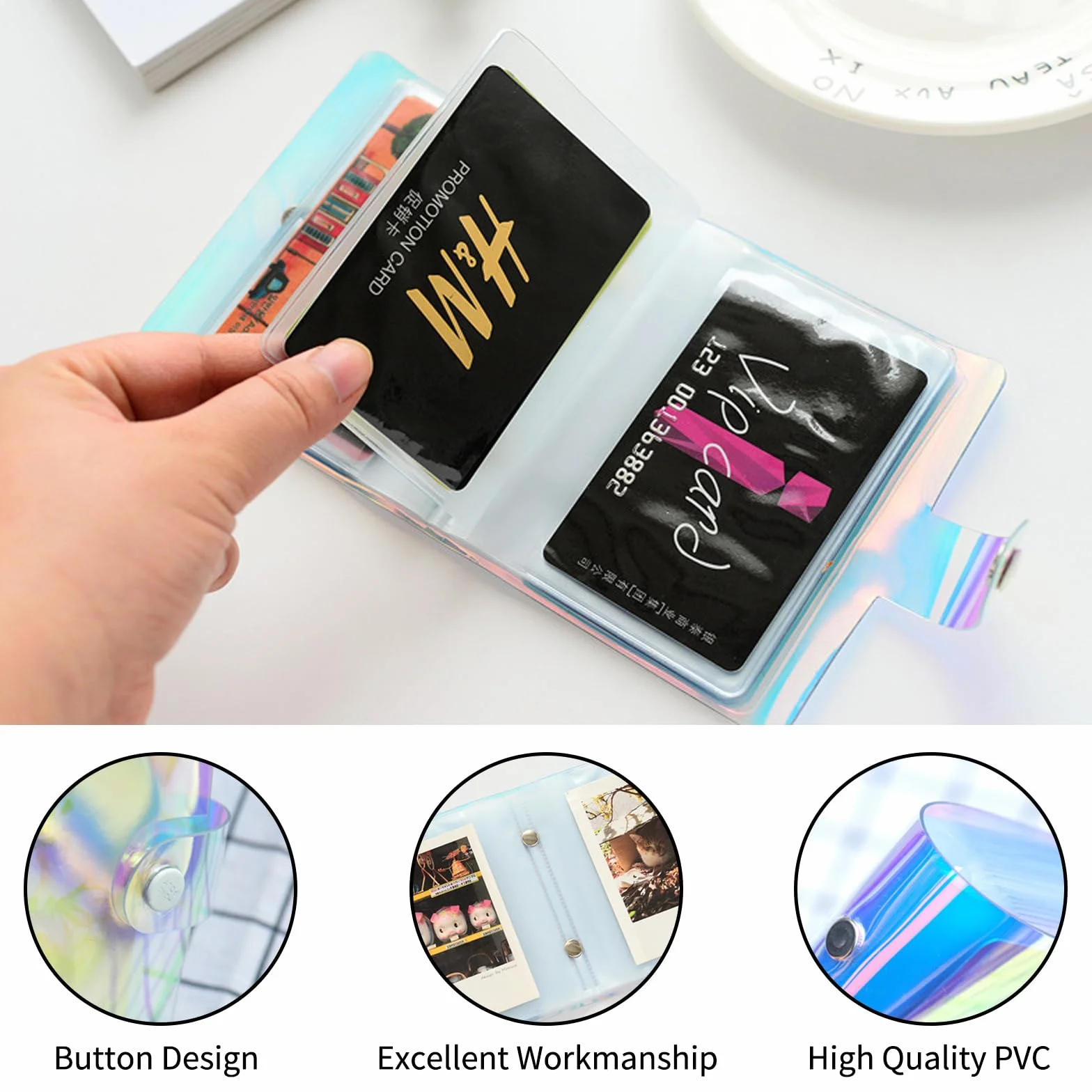 Album fotograficzny na zdjęcia 7,6 cm kompatybilny z Fujifilm Instax Mini Polaroid