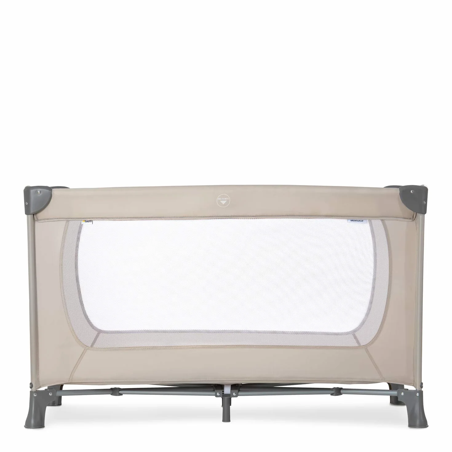Hauck 604144 Łóżeczko Turystyczne dla Dzieci, Beżowy, 125 x 65 x 76 cm