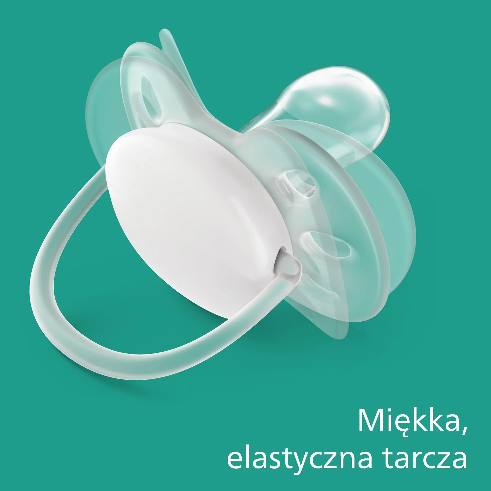 Philips Avent Smoczek Ultra Soft - 2x miękki i elastyczny smoczek dla dzieci w wieku 0–6 miesięcy bez bisfenolu A, z etui ze sterylizatorem (model SCF091/05)