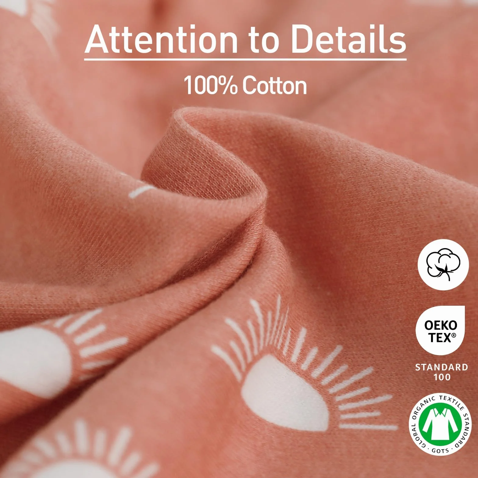 GLLQUEN BABY Koce do spulchnięcia dla noworodków 0-3 miesięcy, Oeko-tex100, 100% oddychające organiczne bawełniane tkaniny do spulchnięcia, 3 sztuki (Kawa)