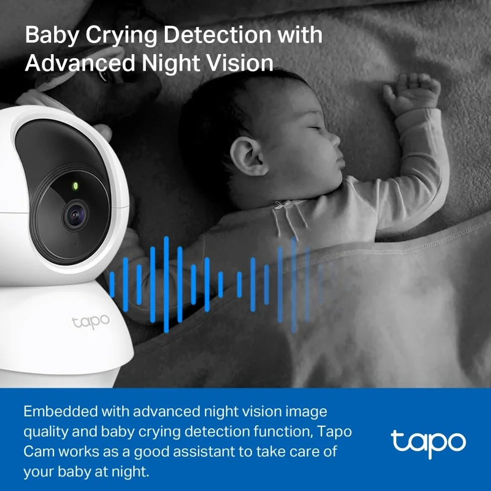 TP-Link Tapo C200P2 | Zestaw 2 kamer Wi-Fi do monitoringu domowego 1080p | Obrotowa głowica | Tryb nocny | Dwukierunkowe audio | Kompatybilne z Alexa i Google Home