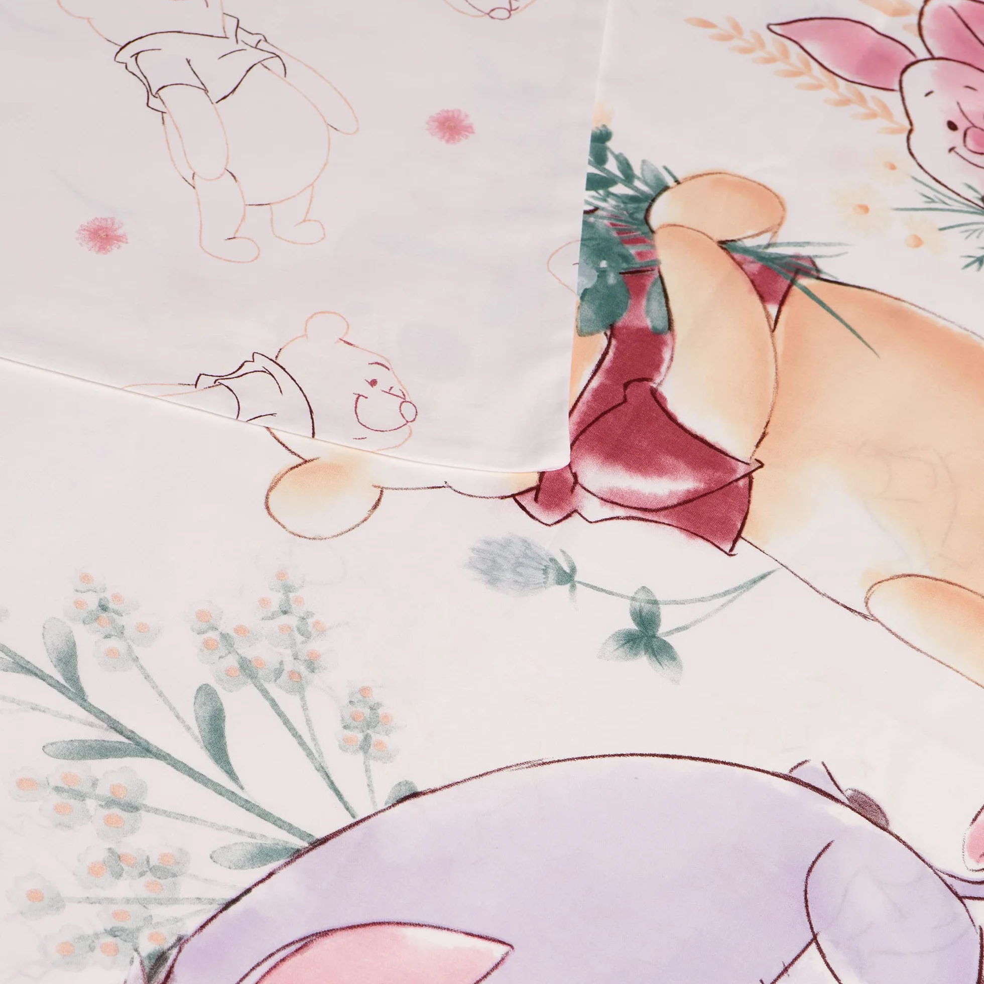Disney Home Winnie The Pooh komplet pościeli dziecięcej 100 x 135 cm bawełna Renforce