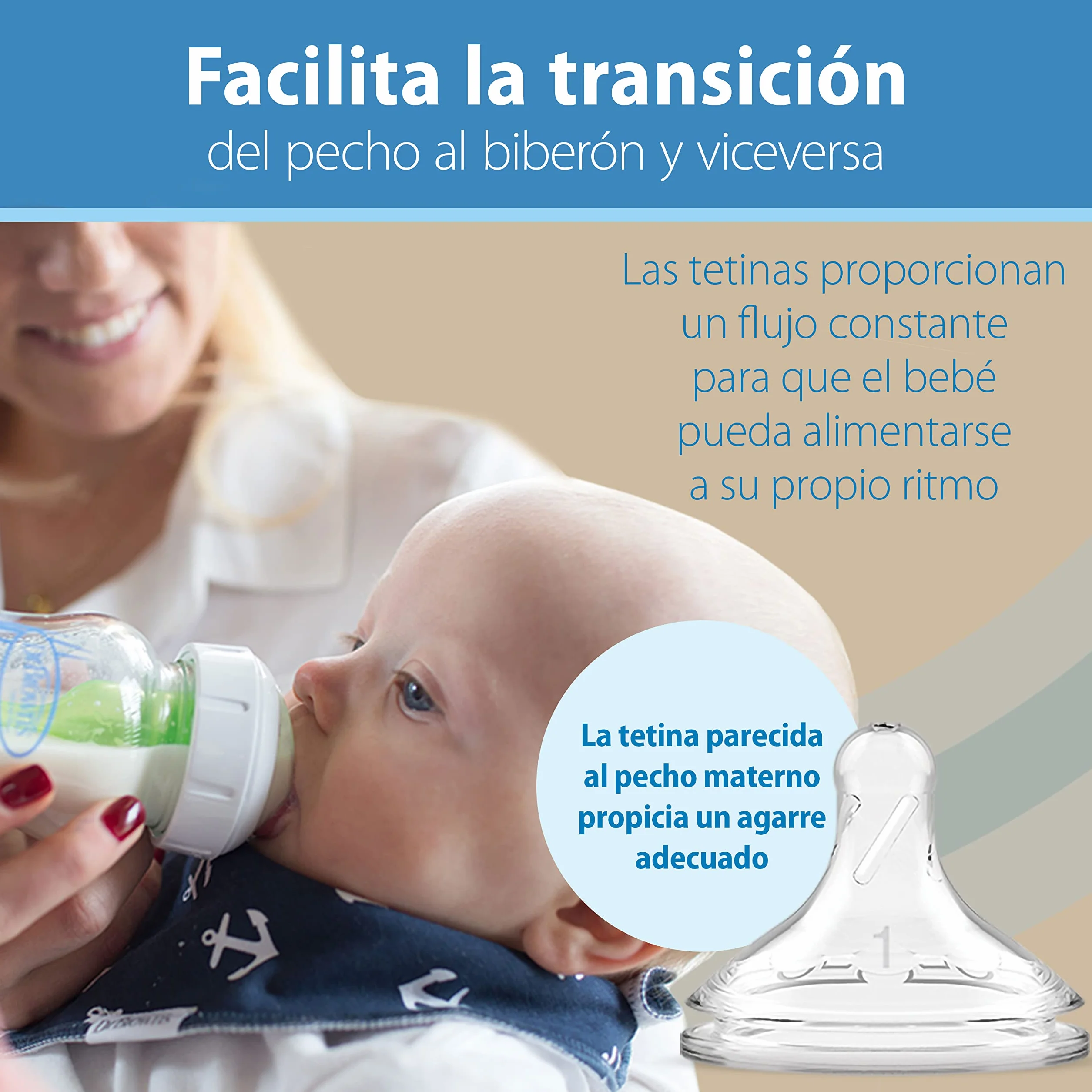Dr. Brown's Options+ Capezzolo a collo largo livello 2 3 mesi+ 6 conteggio