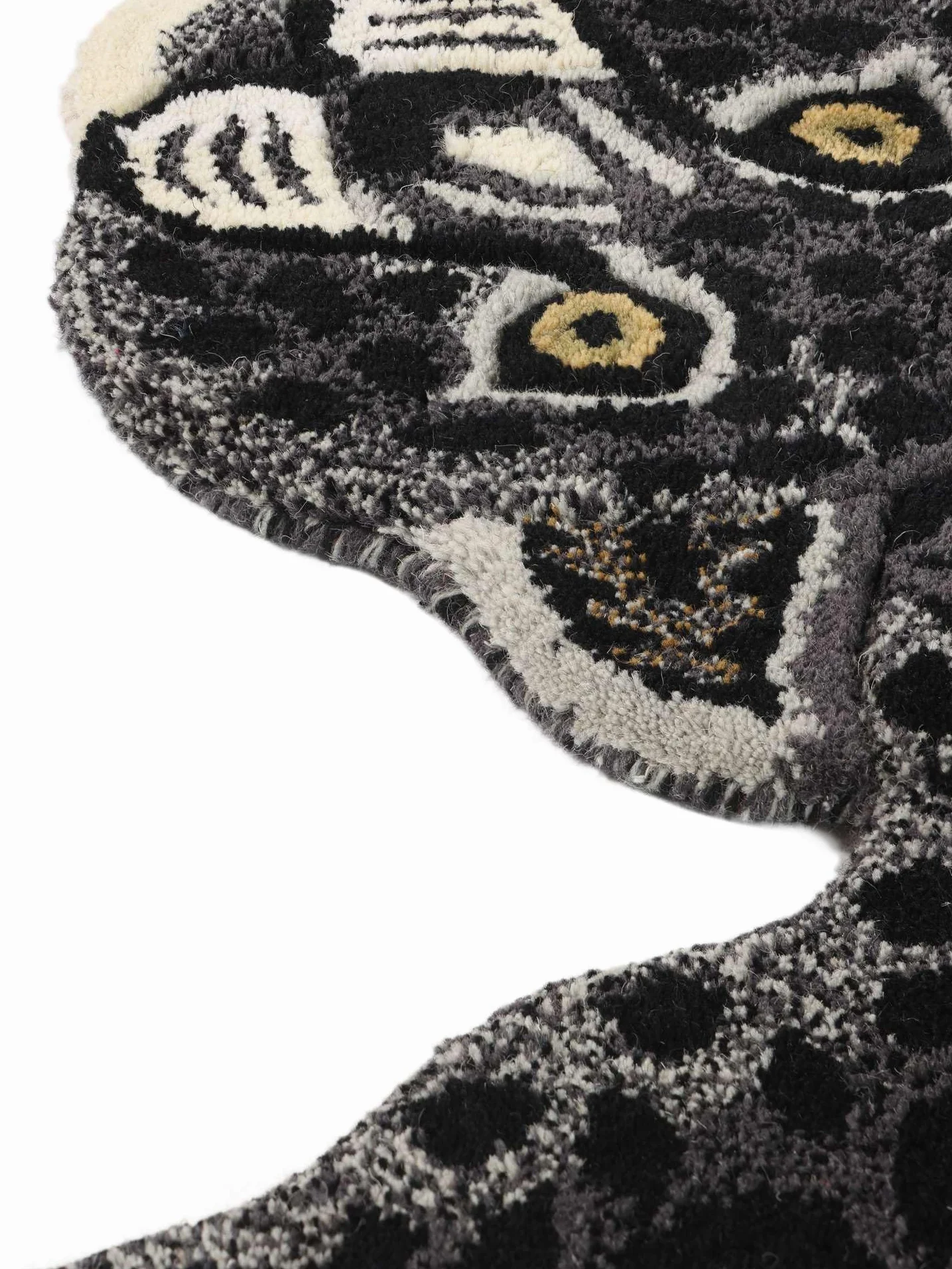 RugVista Leopard, Dywan dziecięcy, 100 x 160 cm, Wysoki, Pokój Czyścić wyłącznie chemicznie, Bez niebezpiecznych chemikaliów, Czarny
