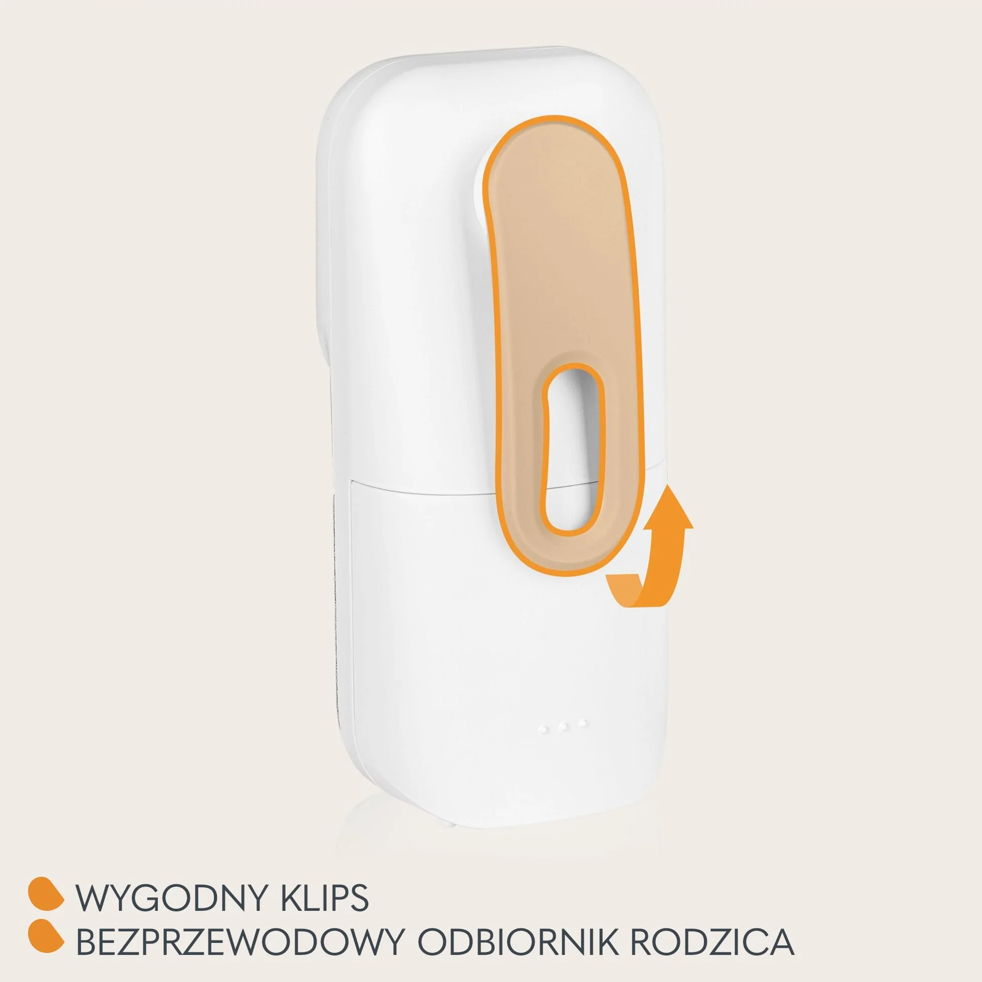 LIONELO Babyline 2.2 Niania Elektroniczna Audio z Lampką Nocną, Zasięg do 400 m Dwustronna Komunikacja Tryb Oszczędzania EcoVox, Alarmy, Bateria do 12 h, Regulacja Głośności
