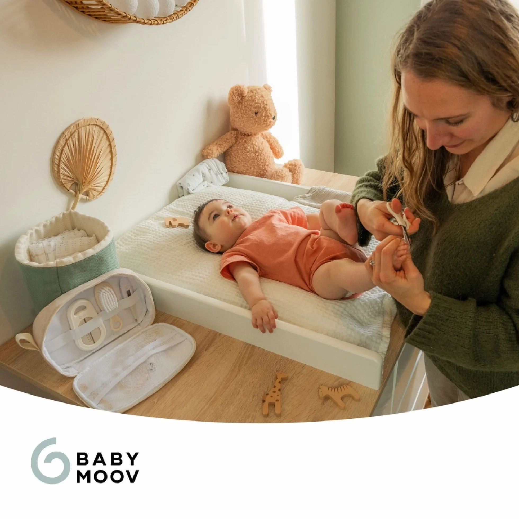Babymoov zestaw pielęgnacyjny dla niemowląt beż