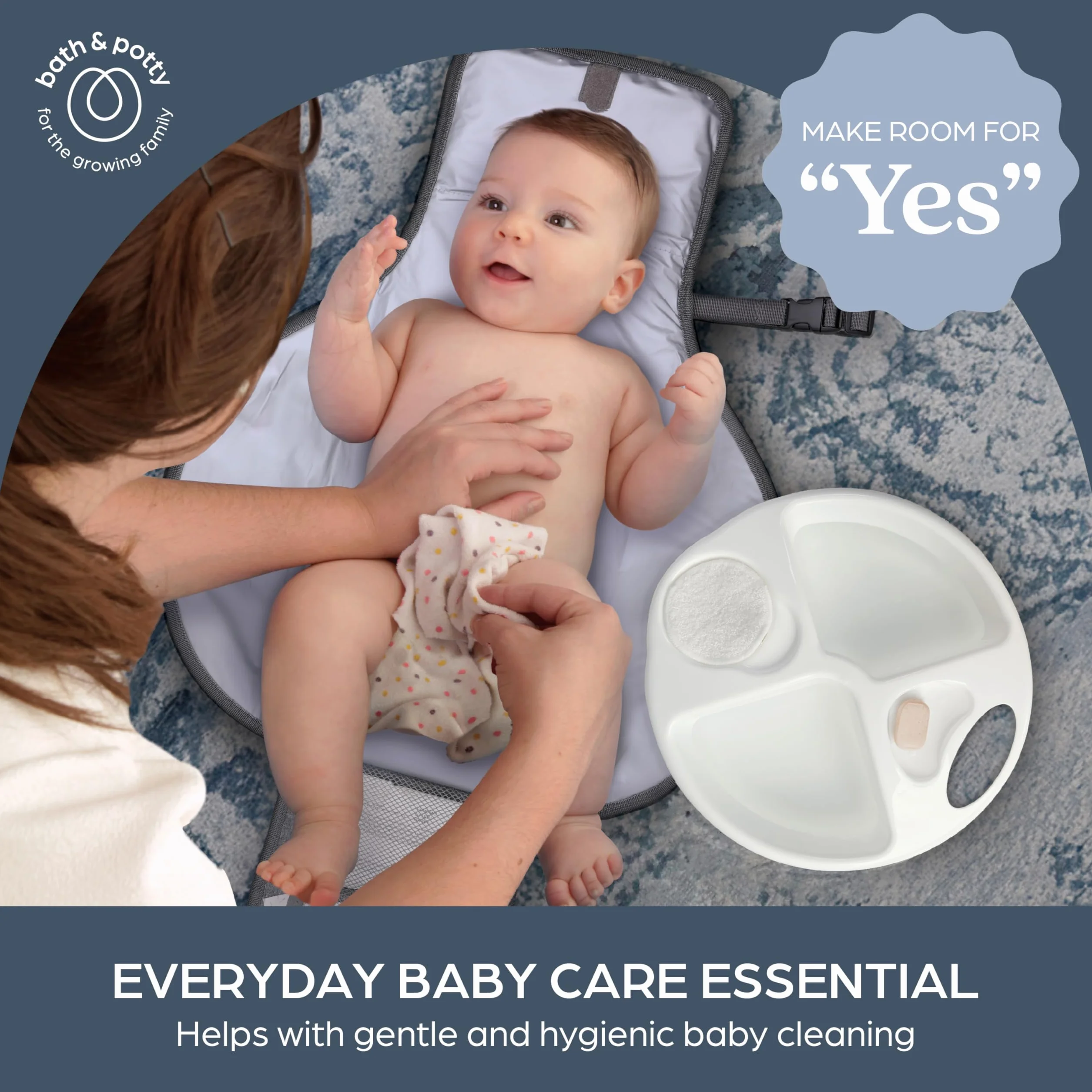 Dreambaby miska górna i ogonowa do kąpieli niemowląt, 2 miejsca na gąbki, ergonomiczna