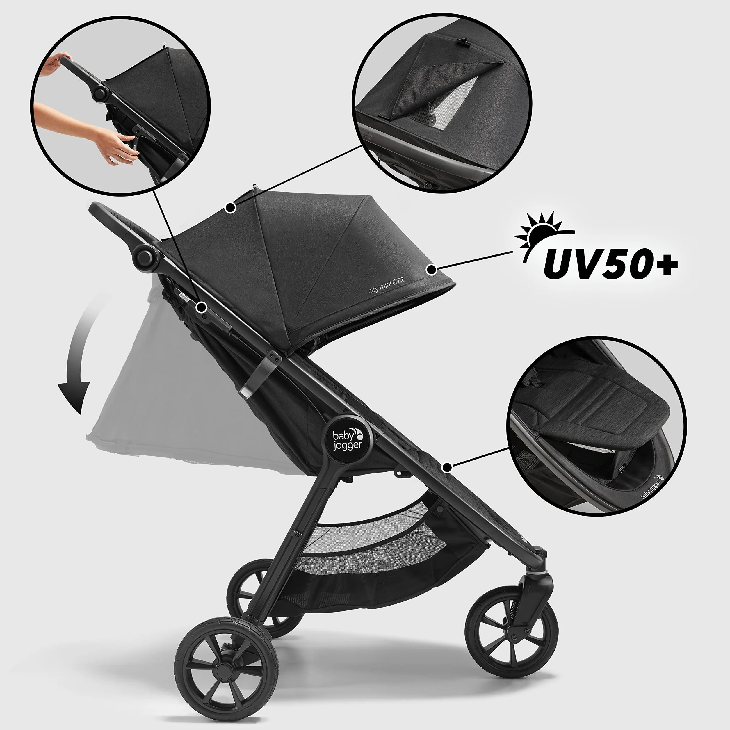 Wózek dziecięcy biegowy Baby Jogger City Mini GT2 czarny