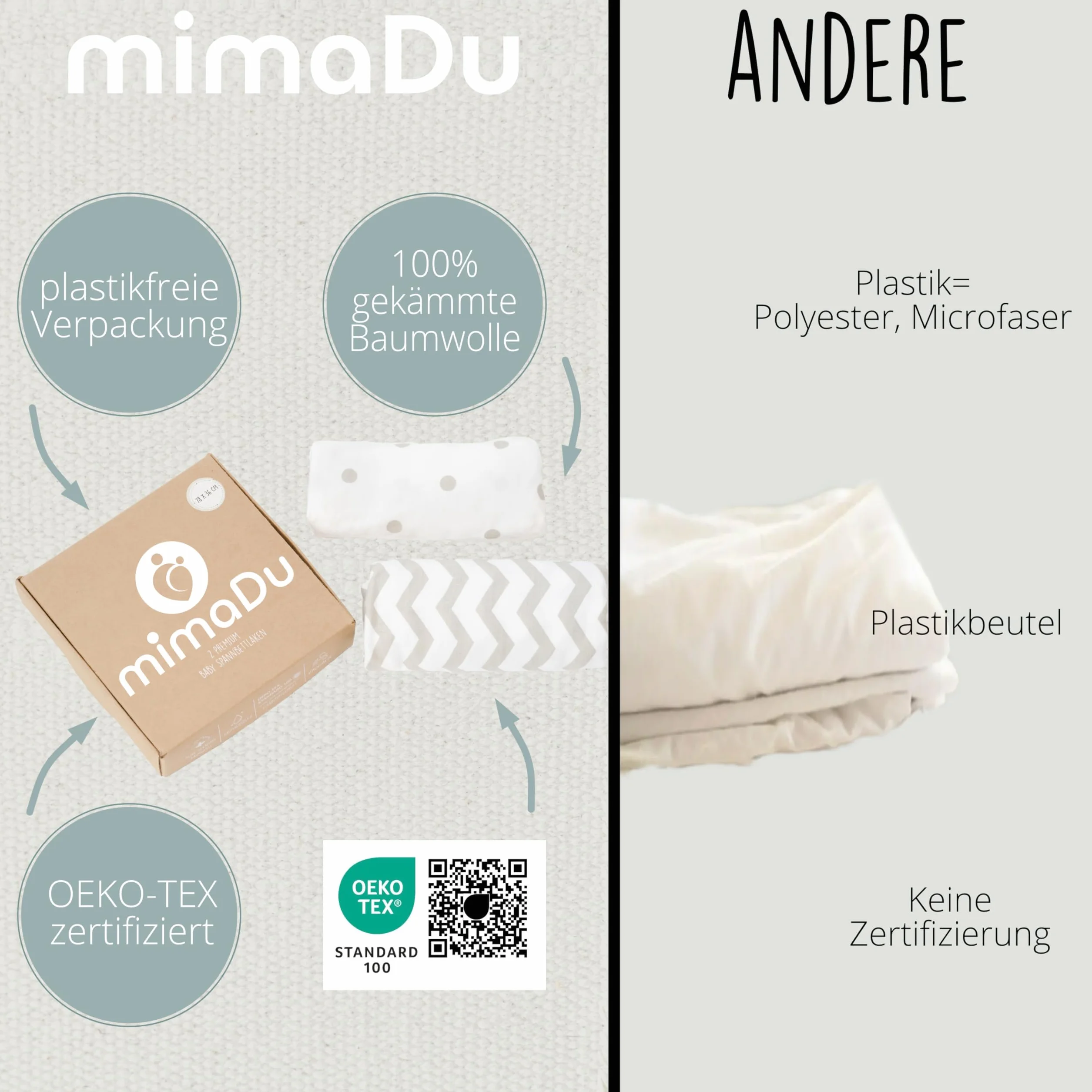 mimaDu® Spannbettlaken Kinderwagen Matratzenbezug 78x36 80x35 80x40 cm 100% OEKOTEX Baumwolle
