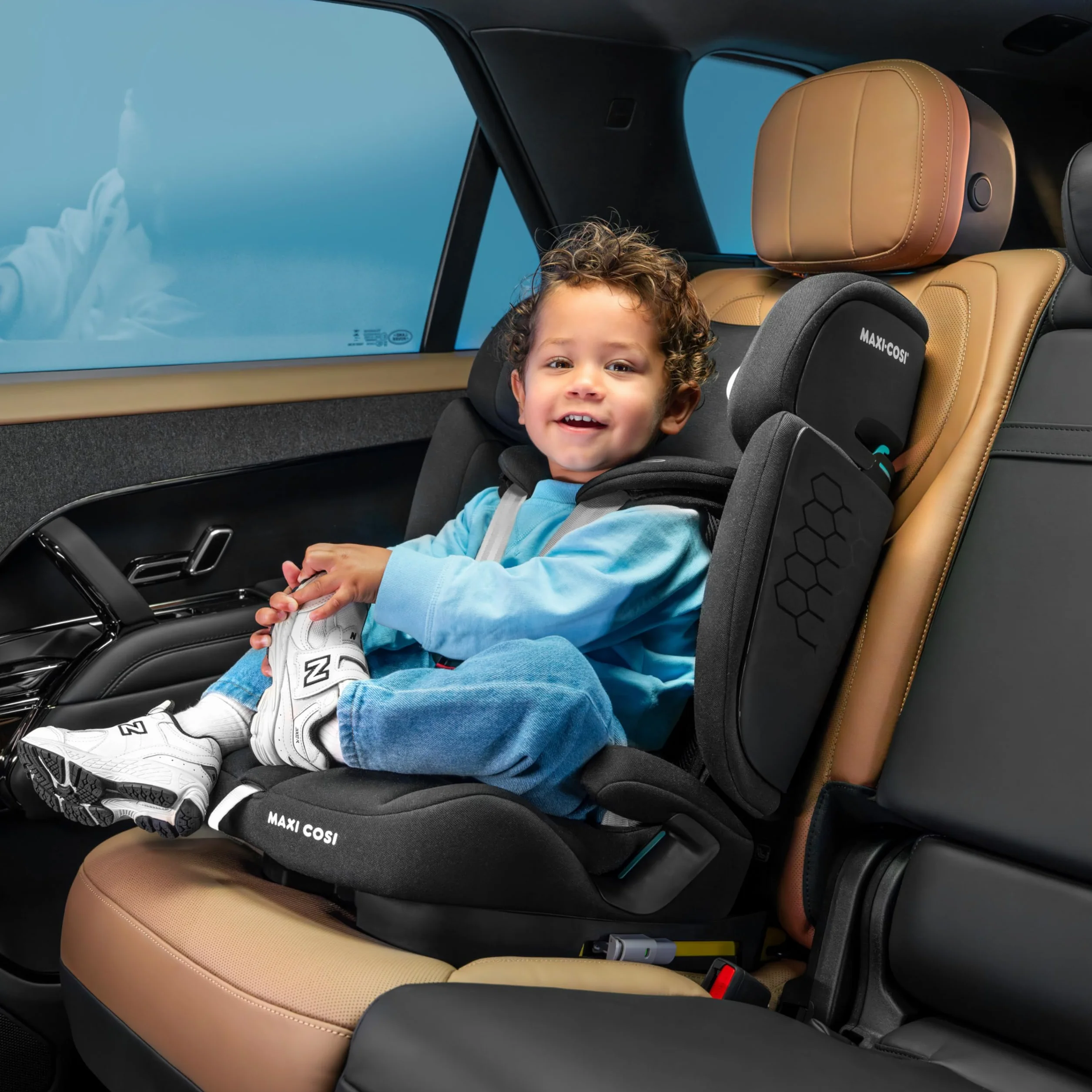 Maxi-Cosi Nomad XL Plus, Ewolucyjny Fotelik Samochodowy, 15 miesięcy - 12 lat, 76-150 cm, Składany, Podróżny Fotelik Samochodowy, System Ochrony Bocznej G-CELL, Torba Podróżna, Authentic Black