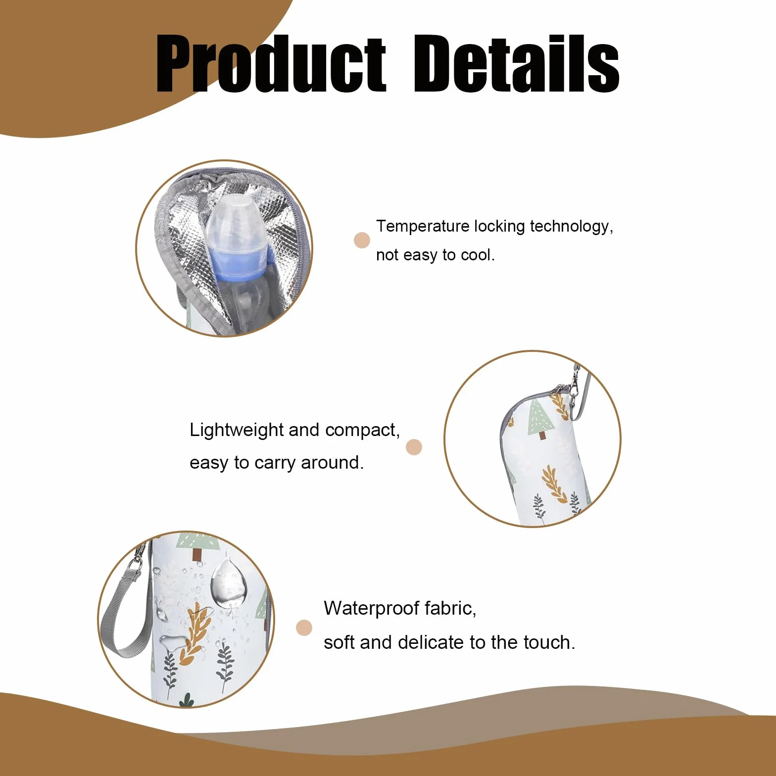 Izolowana torba na butelkę, torba termiczna z warstwą izolacyjną, wielokolorowa, Wielokolorowy, przypadkowy