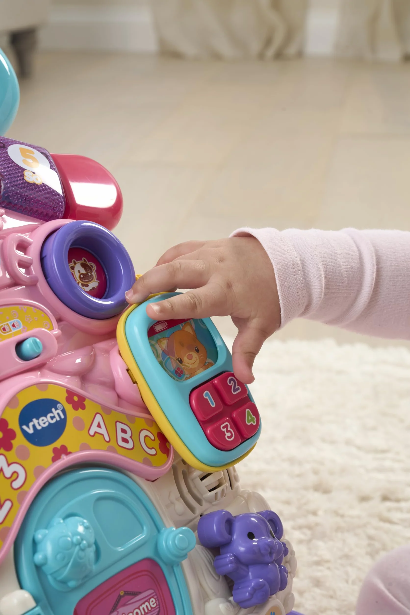 VTech 505653 chodzik dla niemowląt różowy