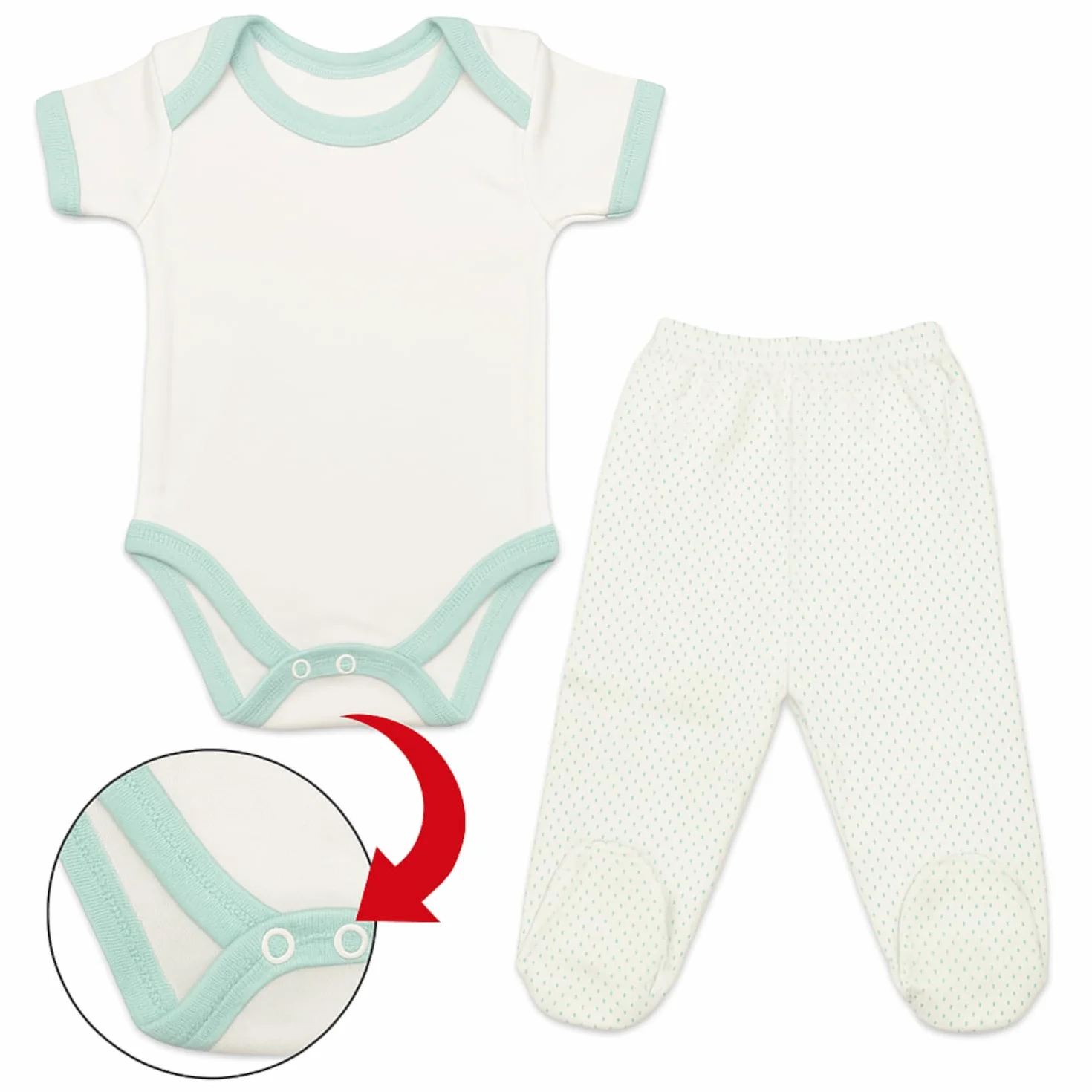 Blue Eyes Zestaw prezentowy dla noworodka 100% naturalna bawełna Pierwsze akcesoria unisex Zestaw odzieży dla niemowląt dla dzieci 0-4 miesięcy 8 sztuk, ZIELONY