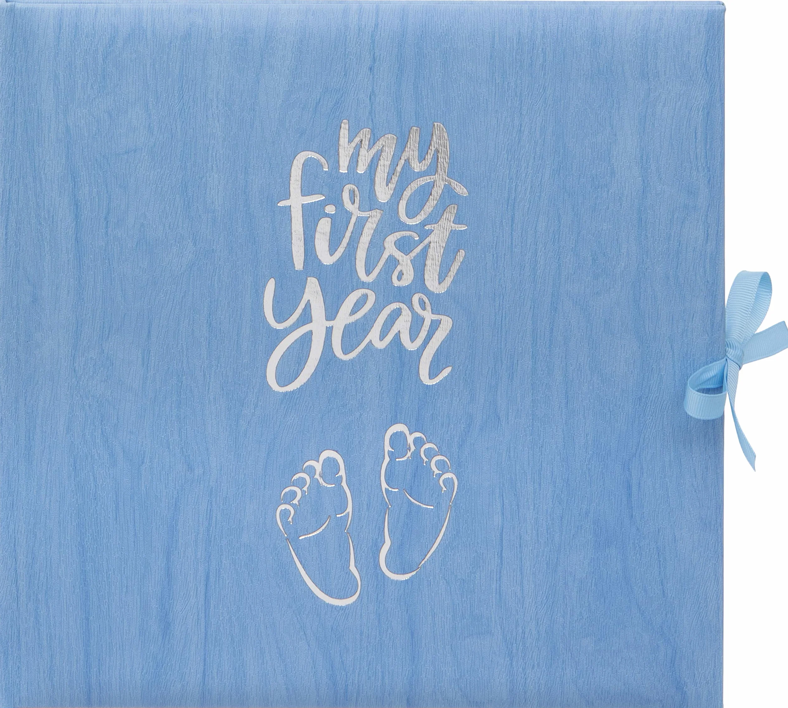 Baby's My First Year Recorord Log Book upamiętniający narodziny przez pierwszy rok na Ziemi - niebieski