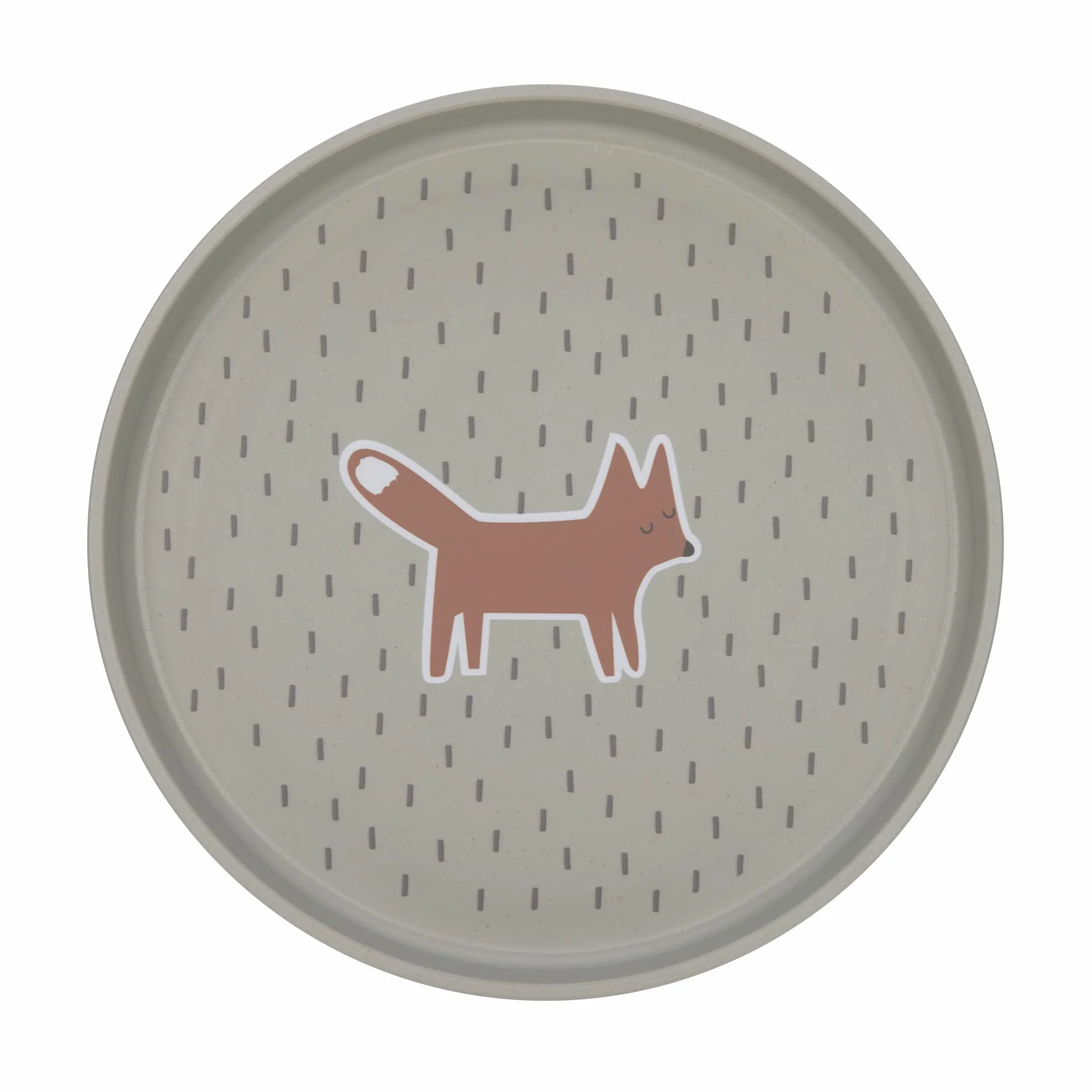 LÄSSIG Talerz dziecięcy bez melaminy, nie zawiera BPA, do zmywarki i kuchenki mikrofalowej/Plate Little Forest Fox