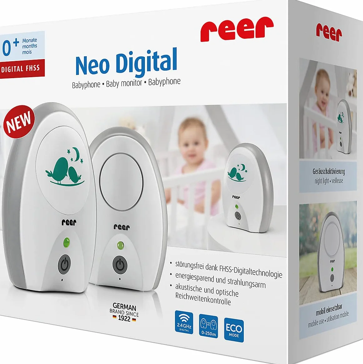 Reer 50040 Neo Digital Elektroniczna Niania, Biały