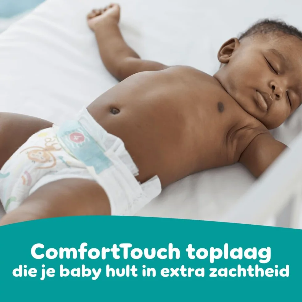 Pampers Pieluchy rozmiar 8 (17 kg+) Baby-Dry, bardzo duże, pudełko miesięczne, do 12 godzin, kompleksowa ochrona przed wyciekiem, 120 sztuk (1 opakowanie)