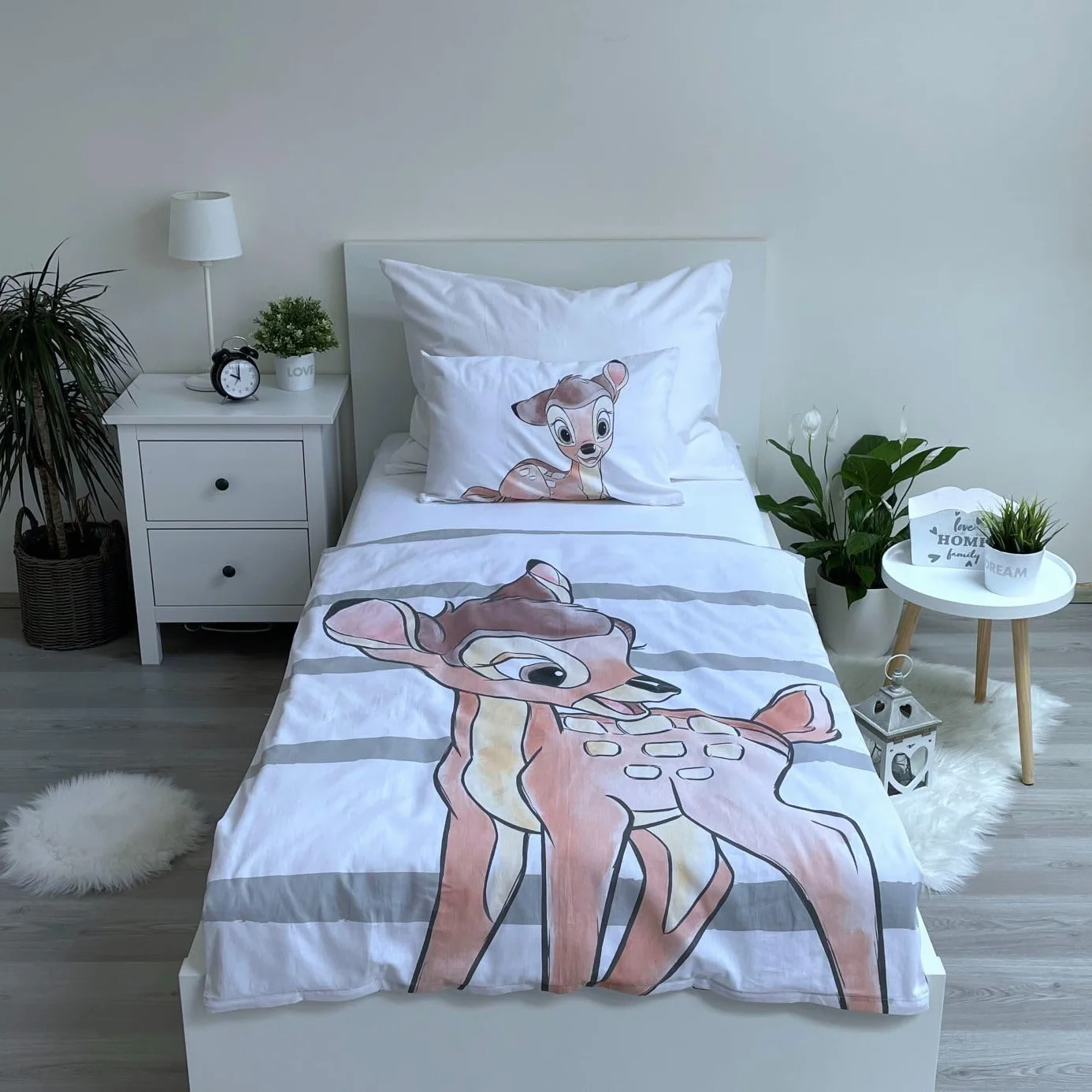 Disney Bambi komplet pościeli dziecięcej 100x135 cm 40x60 cm bawełna