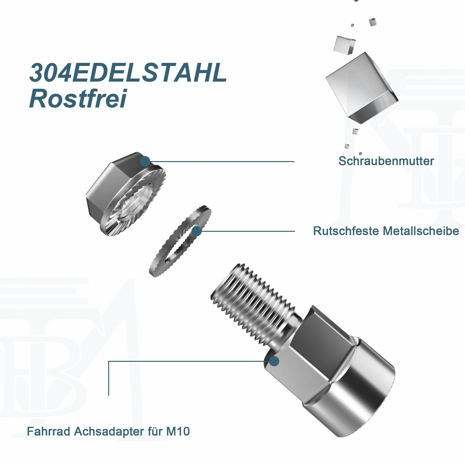 Uniwersalny adapter osi rowerowej EMTB do przyczepy