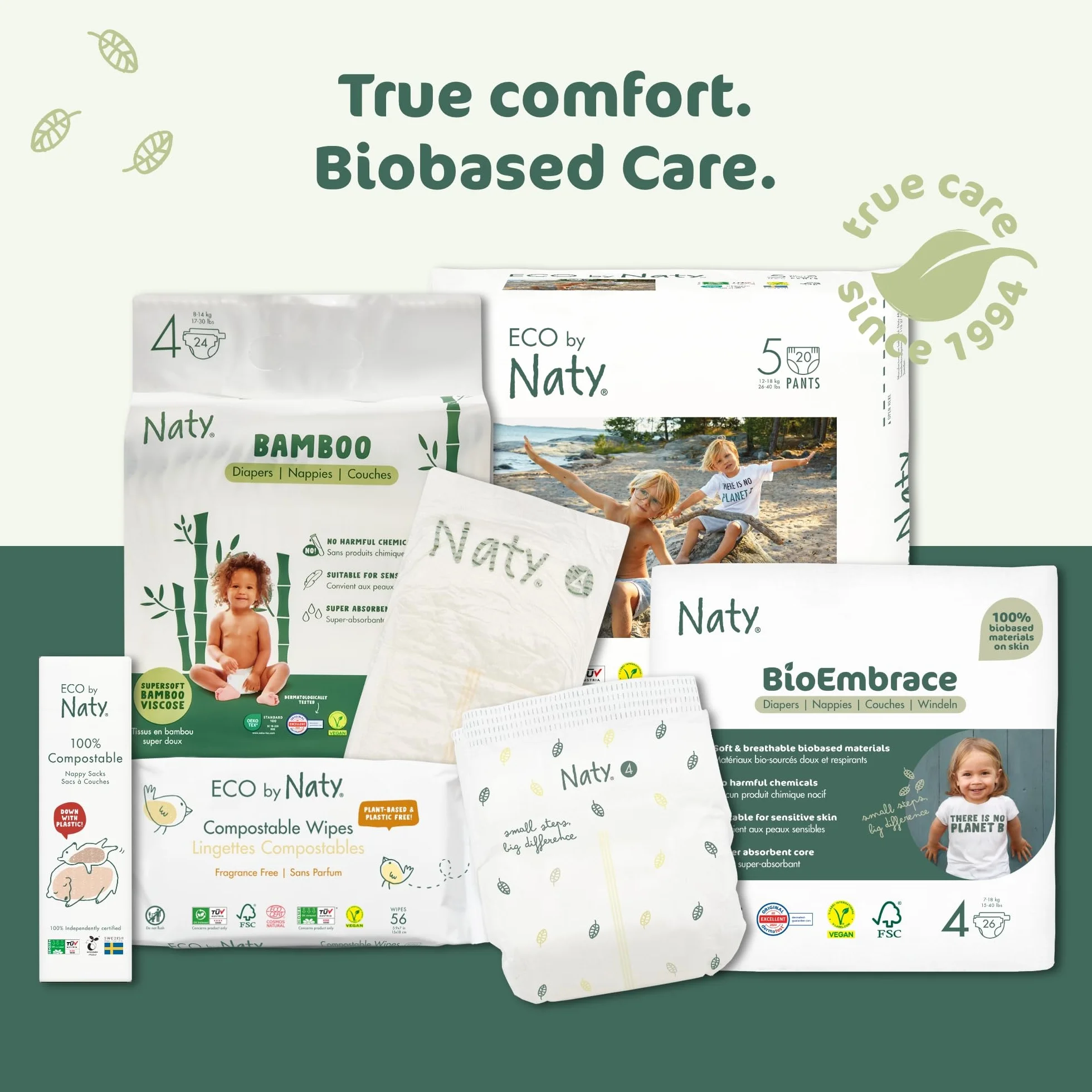 Naty Baby Shampoo 240ml – Bez Łez, Wegański, Bezzapachowy, Przetestowany Dermatologicznie, Certyfikowany COSMOS Natural, Do Wrażliwej Skóry i Skóry Głowy, Pochodzenia Naturalnego, Butelka z Recyklingu