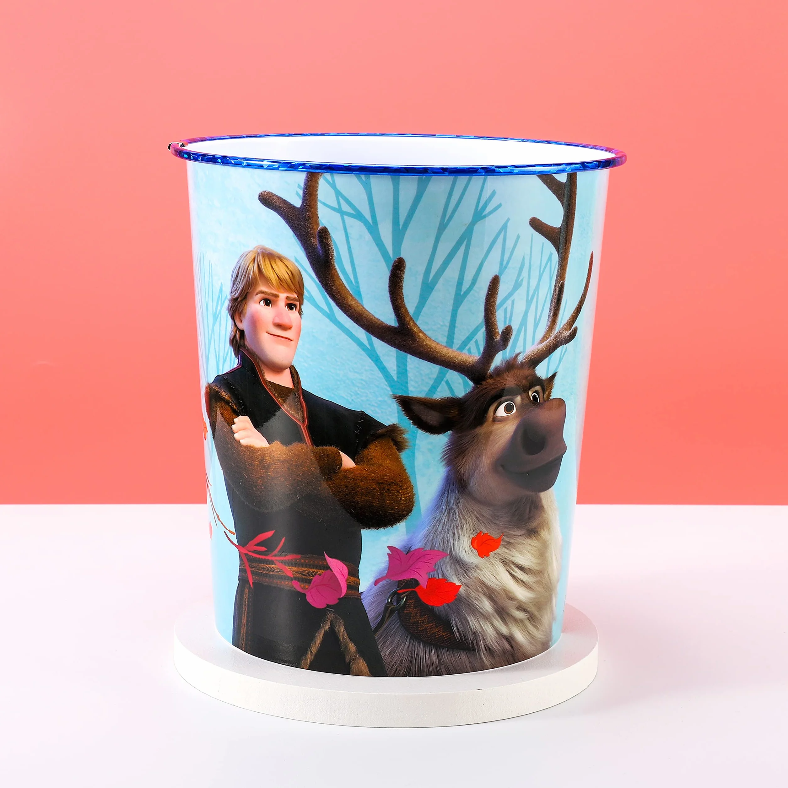 Stor Metalowy kosz na śmieci dla dzieci | FROZEN II BLUE FOREST