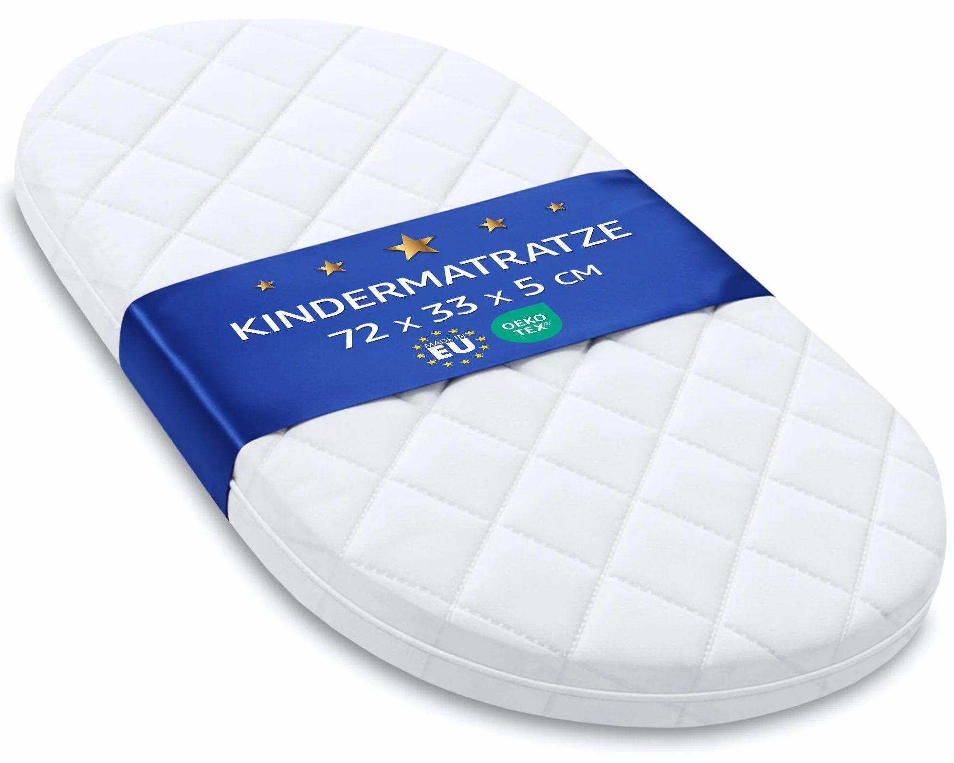 Materac do wózka 72x33 cm - materac do gondoli owalny materac dziecka