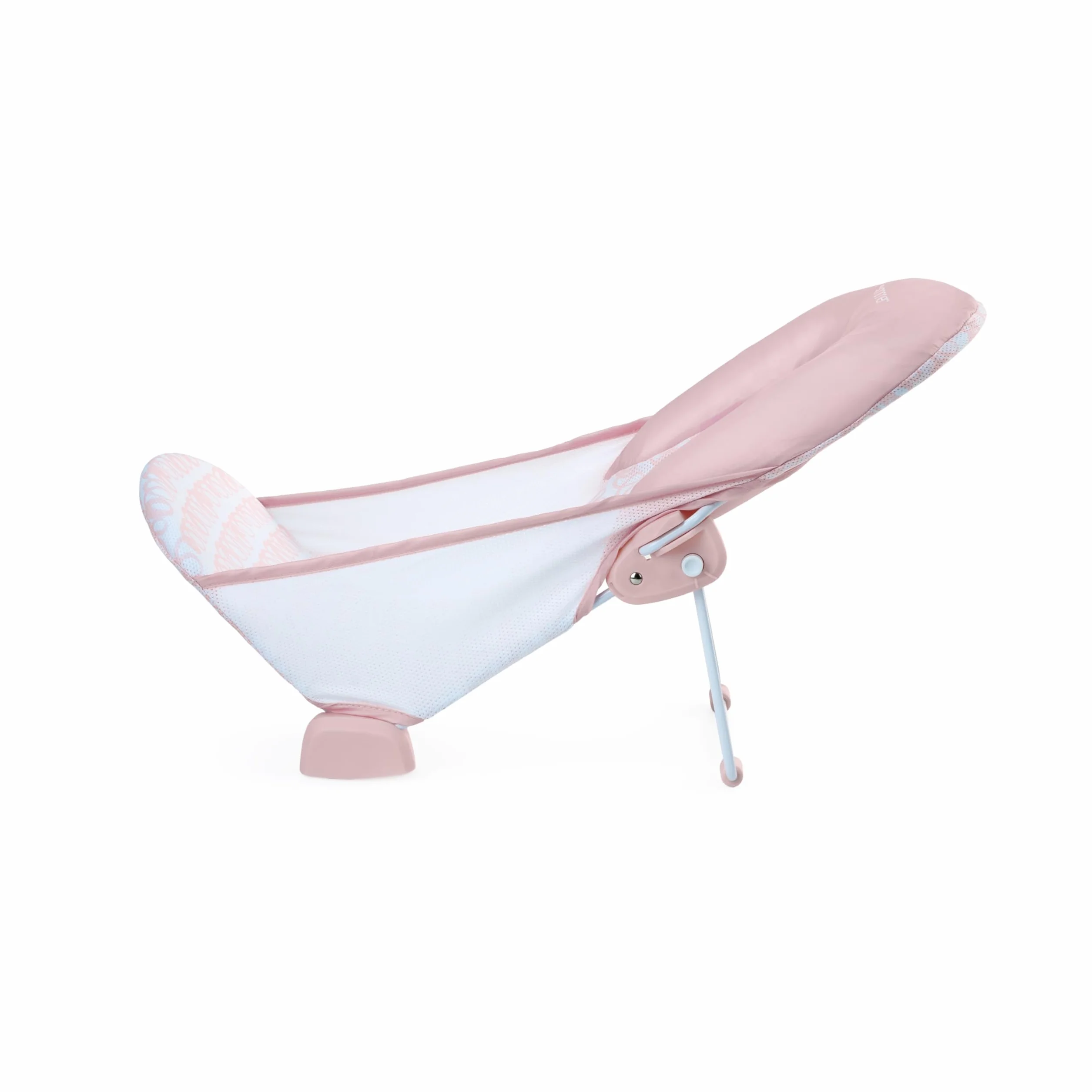 Ingenuity Składana wanna z 2 pozycjami, 2-pozycyjna, regulowane podparcie, siedzisko do wanny lub umywalki, wiek 0-6 miesięcy, do 9 kg, różowy