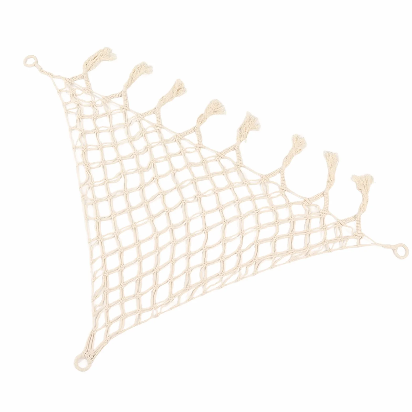 Hamak z Zabawkami Wypchanych Zwierząt, Narożnik Boho Miękkie Zabawki Uchwyt na Siatkę Wiszący Organizer do Przechowywania Siatki, Wiszący Organizer na Zabawki do Przechowywania Makramy(2)