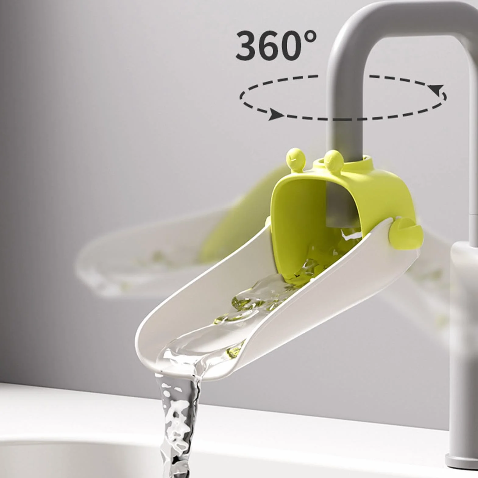 Sink Spout Extender for Faucet, Adjustable Faucet Attachment, Safety Hand Wash Helper, Flexible Angle Design, Easy Installation, Kitchen, Bathroom, and School Use