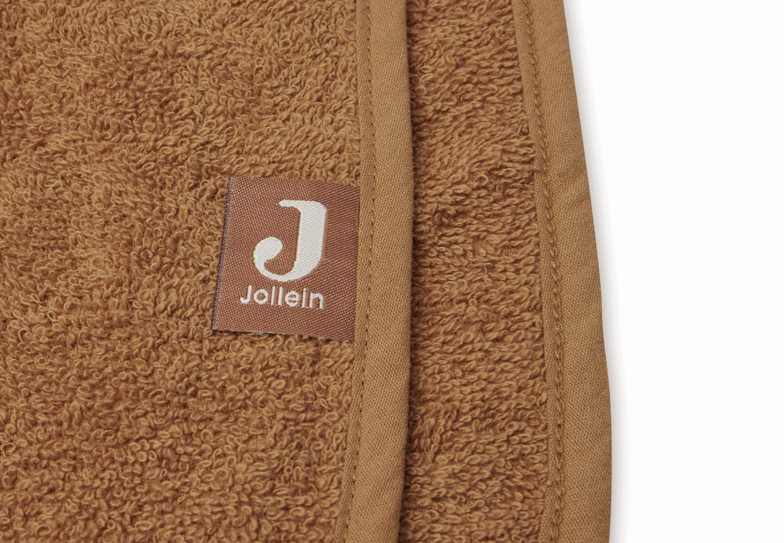 Jollein Ponczo kąpielowe 65 x 62 cm Caramel ręcznik kąpielowy z kapturem ręcznik karmelowy | 533-550-00092